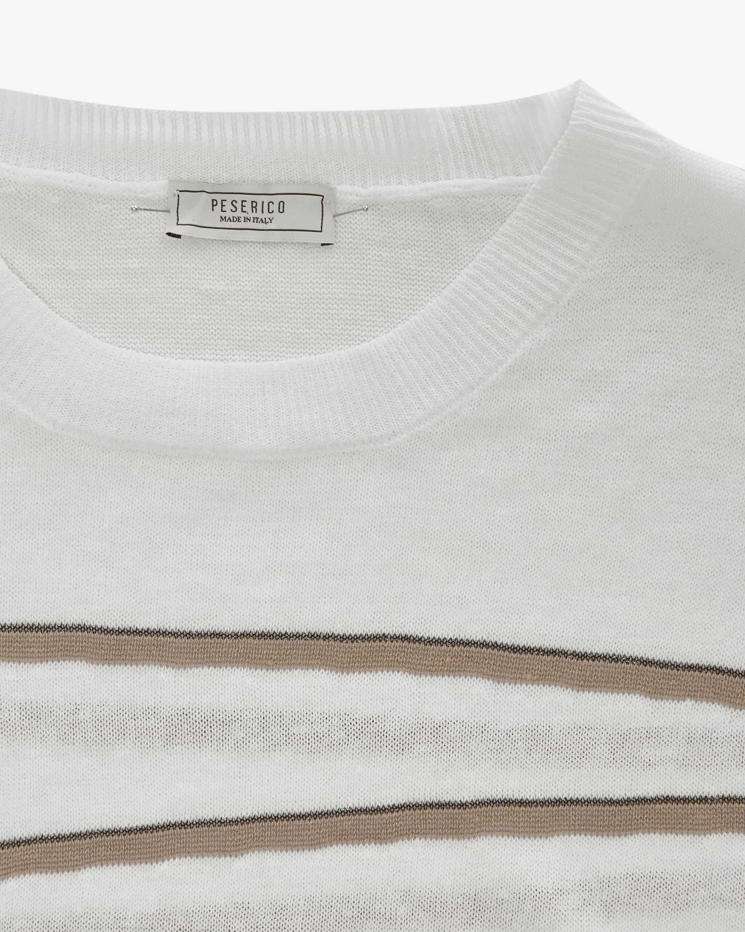 Maglia in lino e cotone Peserico