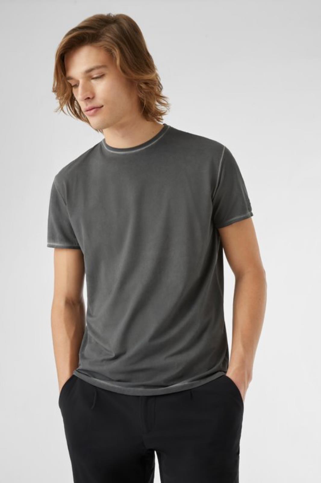 T-shirt tecno wash grigio Rrd