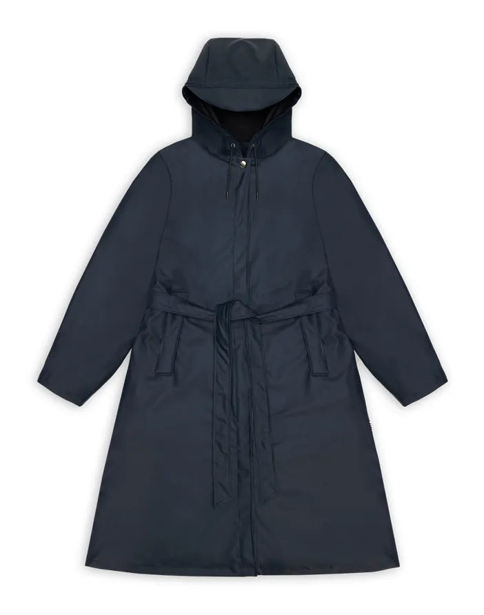 A-line long Rains navy