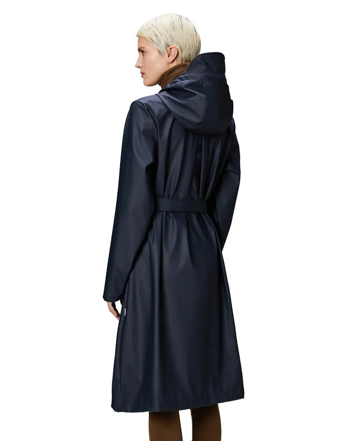 A-line long Rains navy