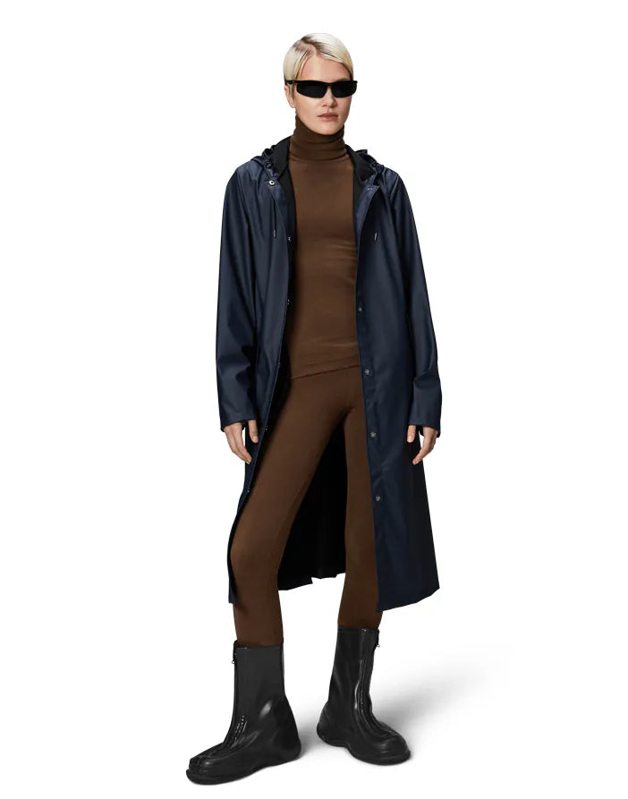 A-line long Rains navy