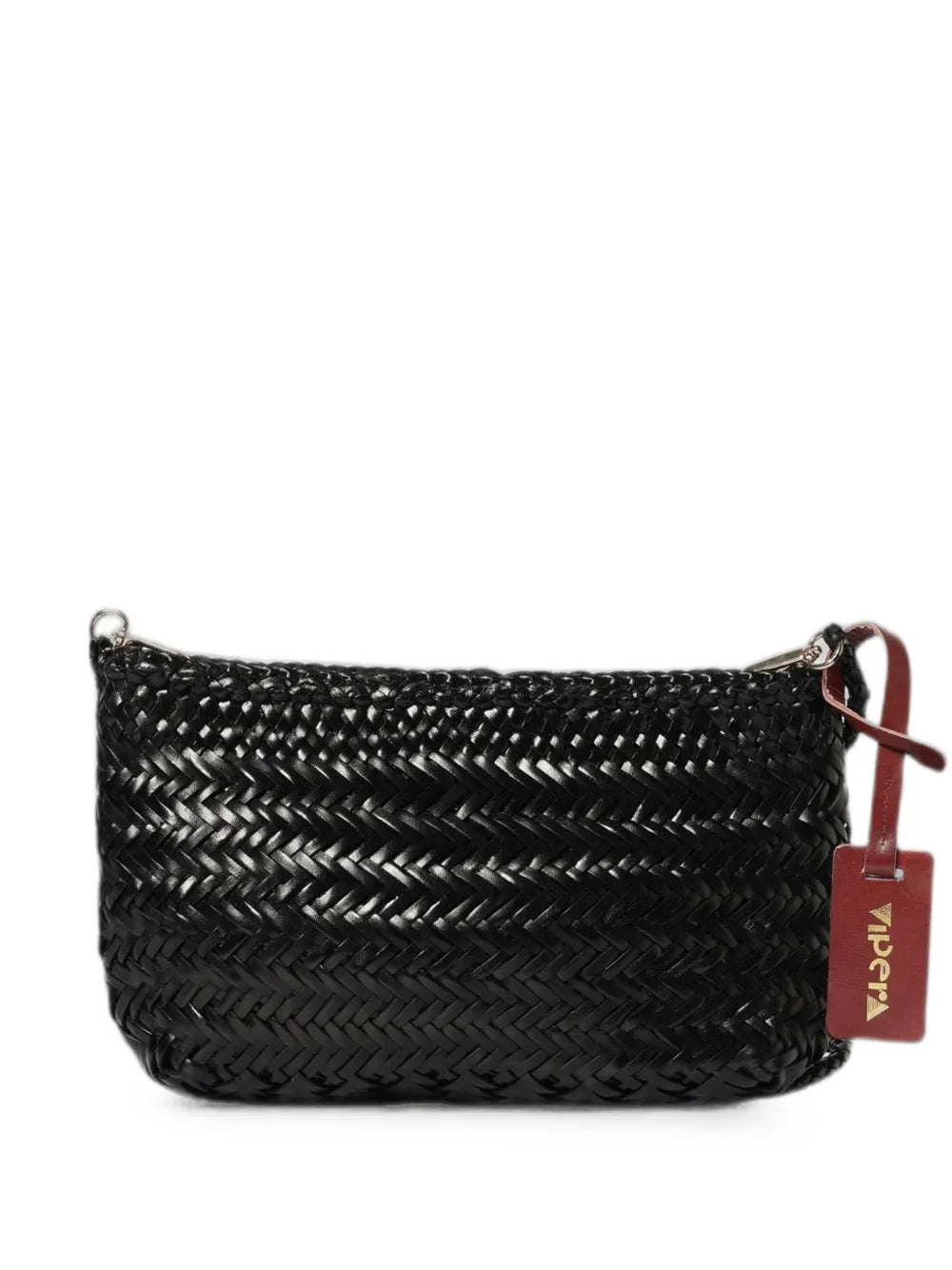 Borsa in pelle intrecciata Vipera