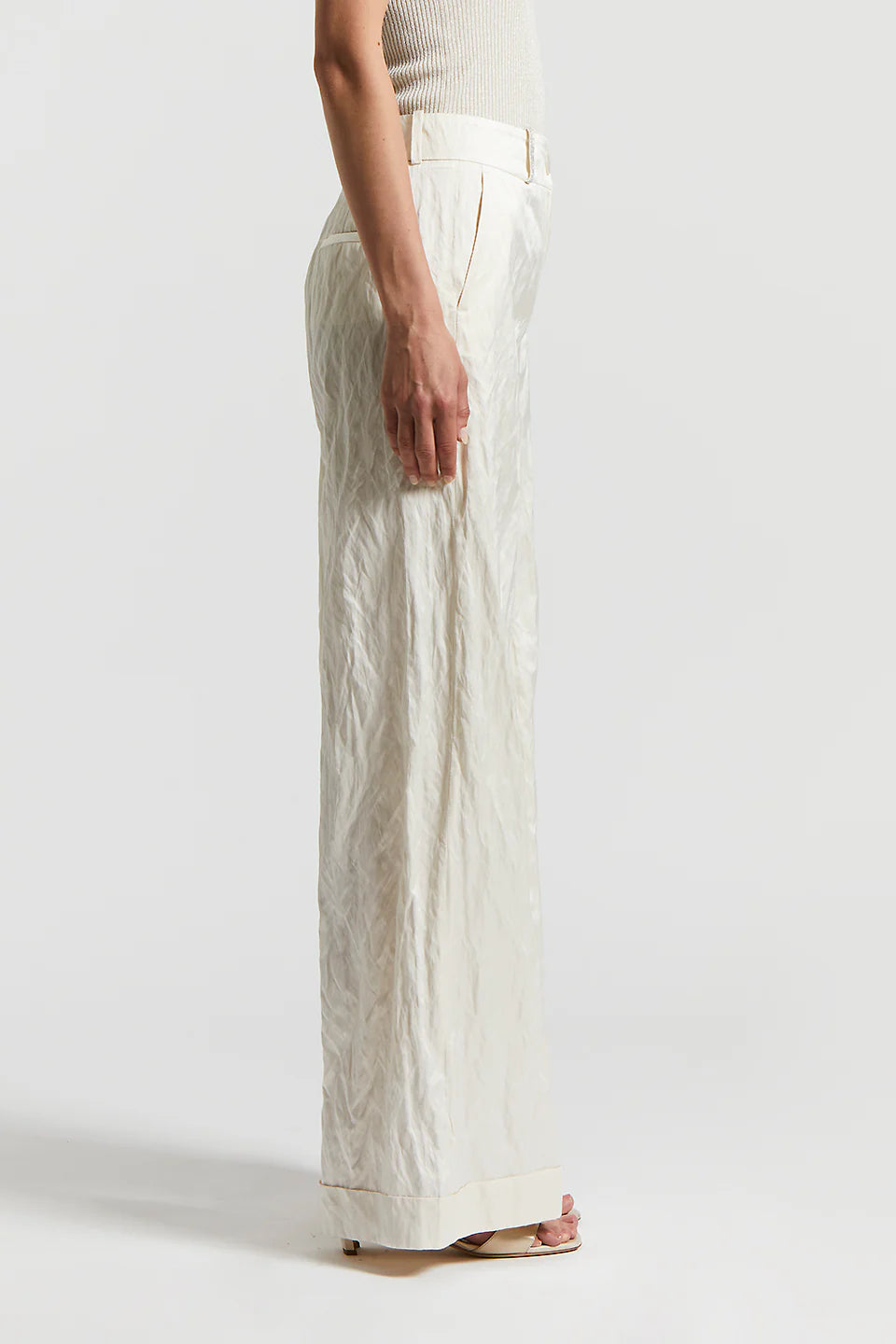 Pantalone in raso stropicciato Peserico