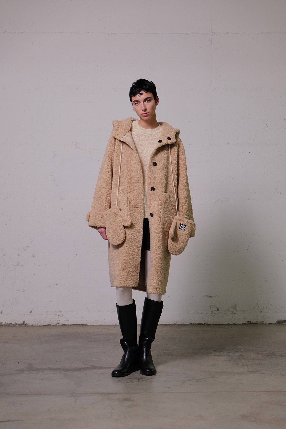 Cappotto reversibile teddy Montereggi