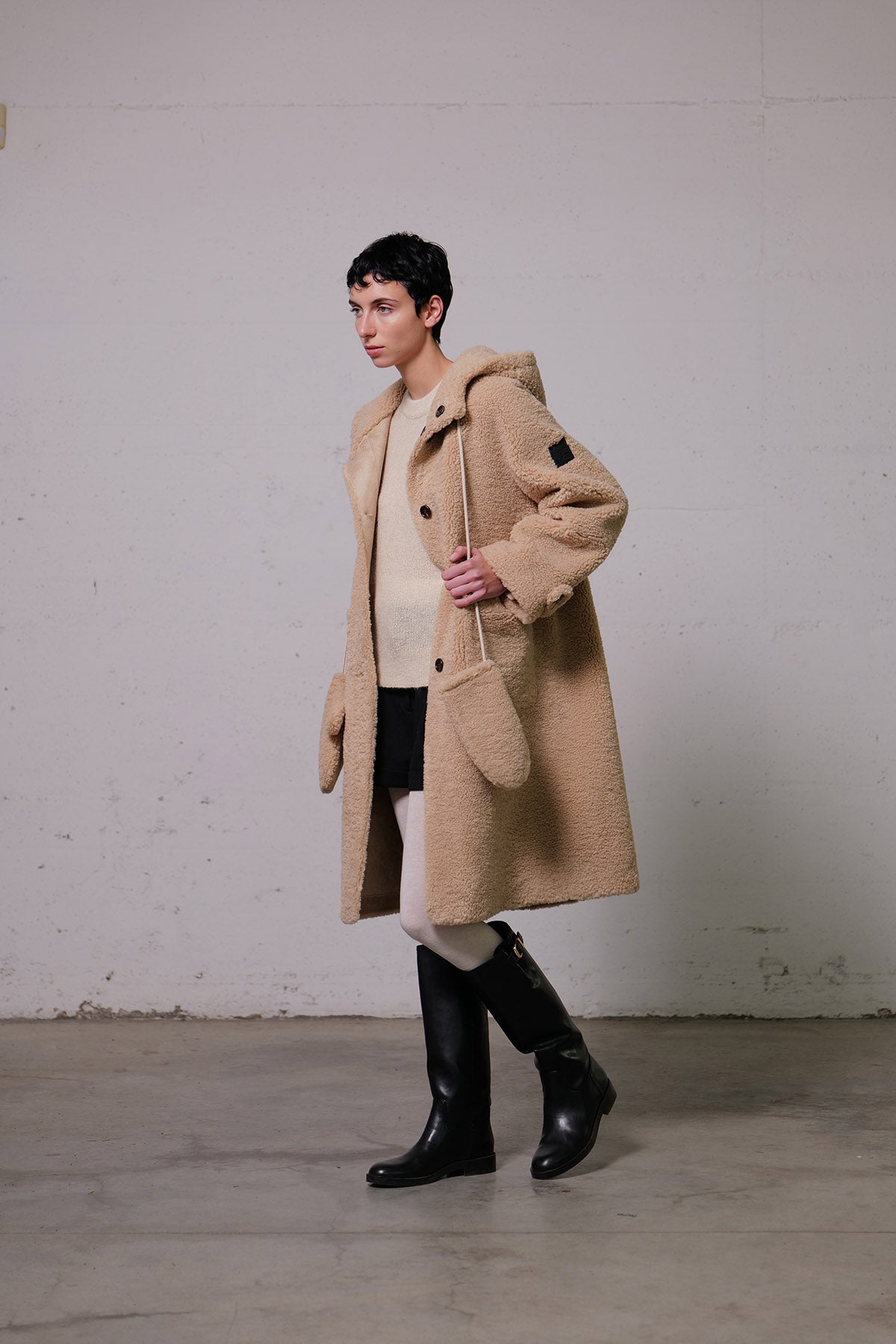 Cappotto reversibile teddy Montereggi