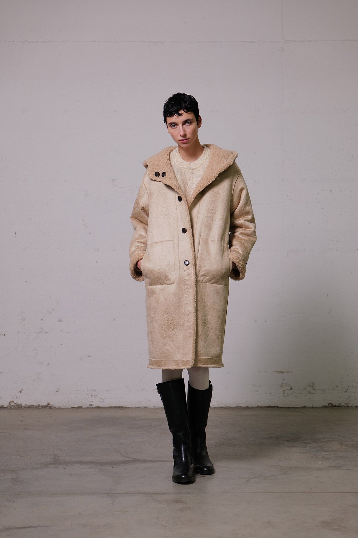 Cappotto reversibile teddy Montereggi