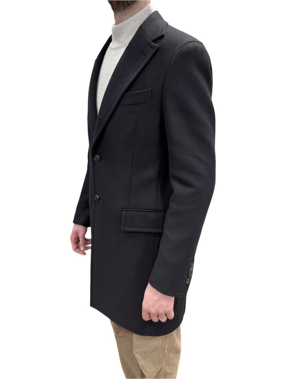 Cappotto blu notte Boglioli