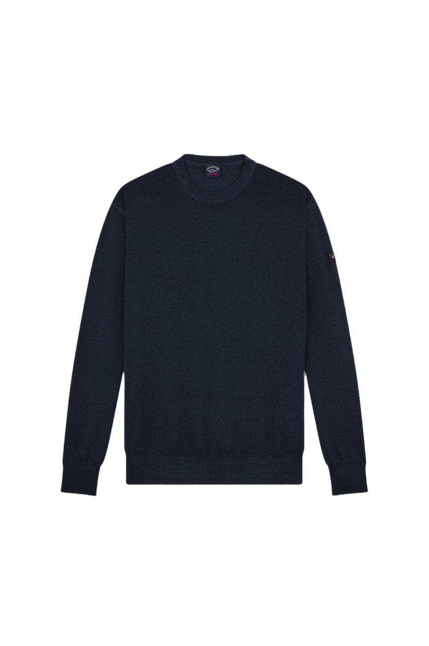 Maglia merinos blu Paul&Shark