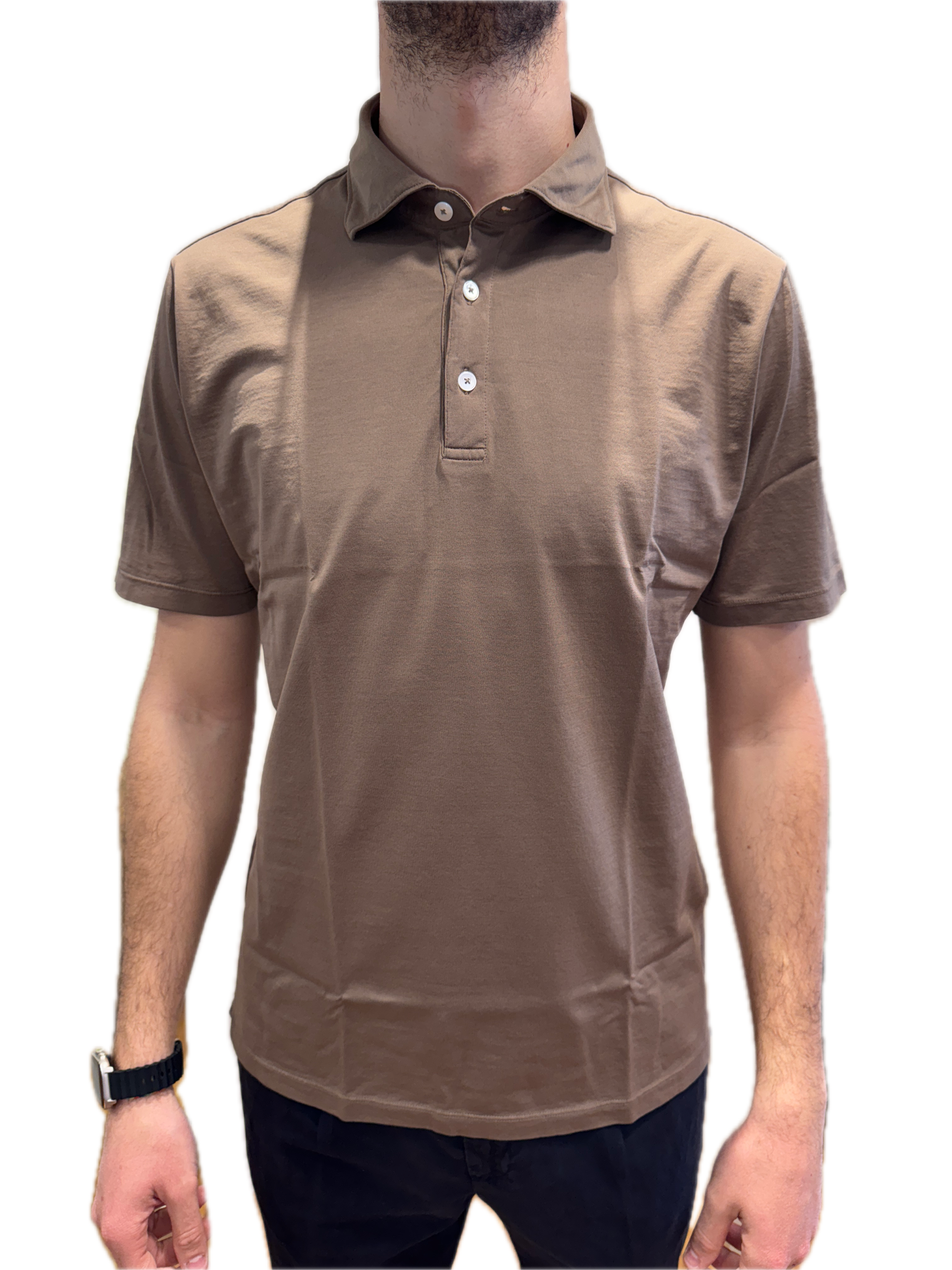 Polo marrone Francesco Paci