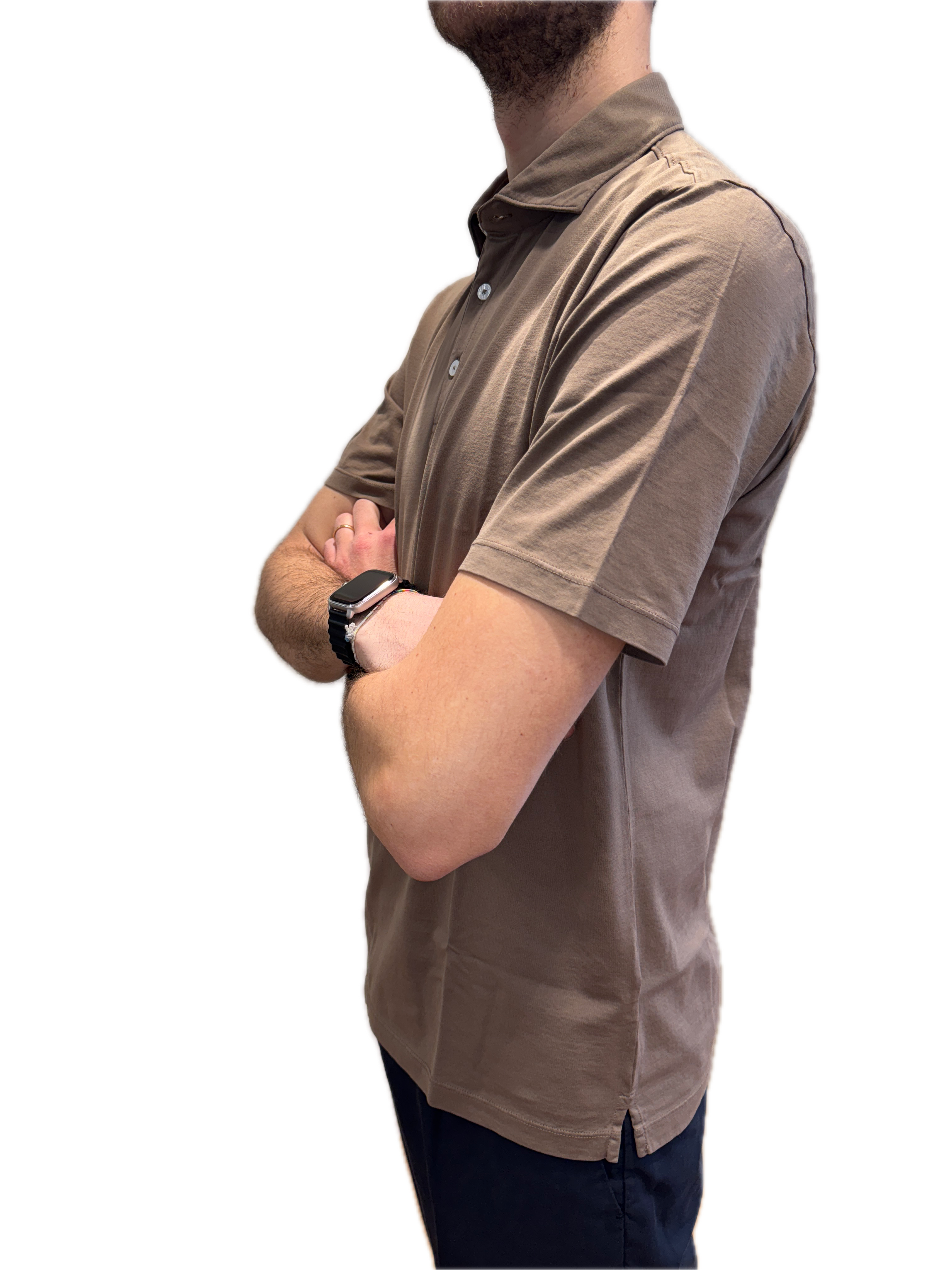 Polo marrone Francesco Paci