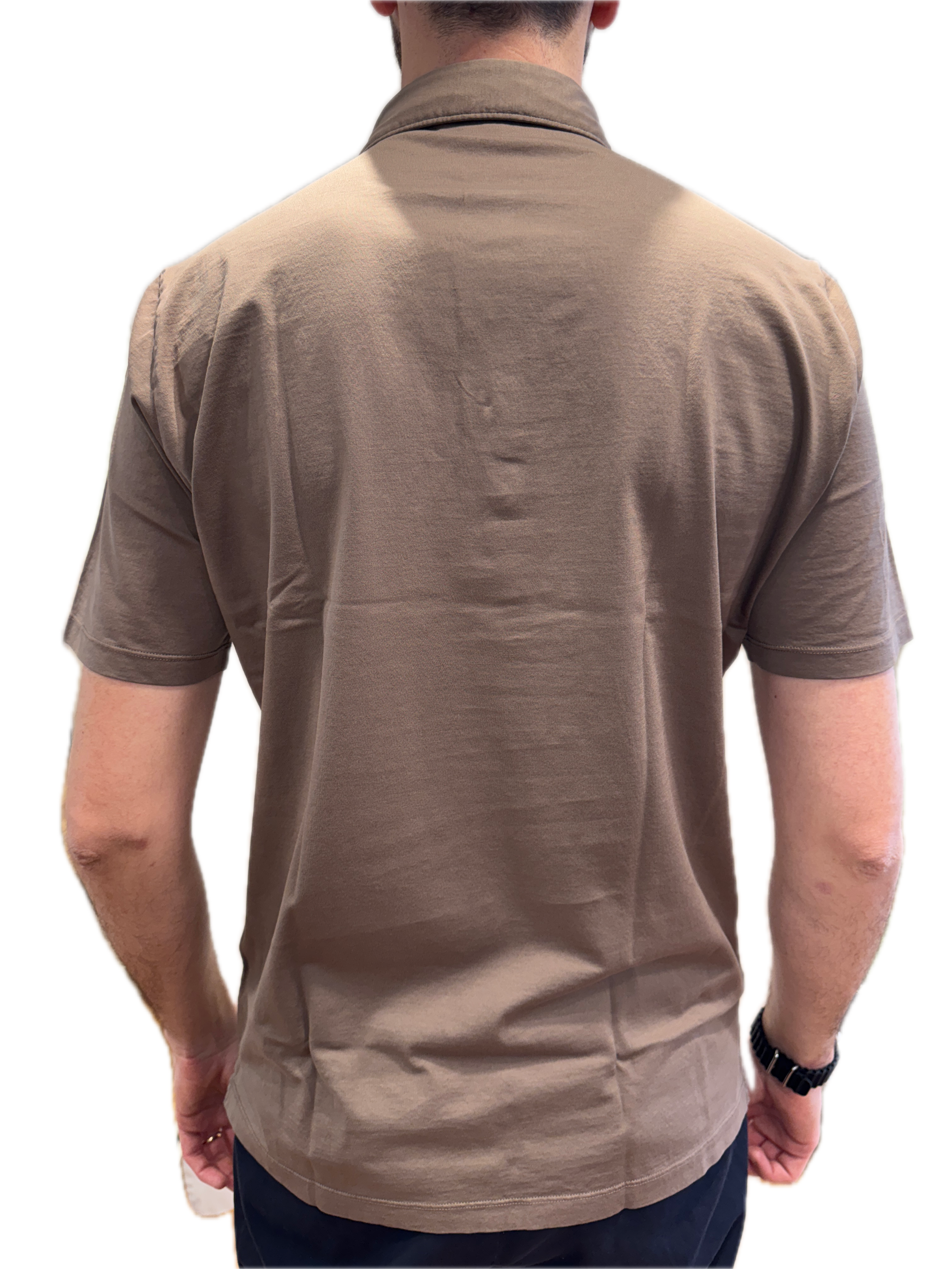 Polo marrone Francesco Paci