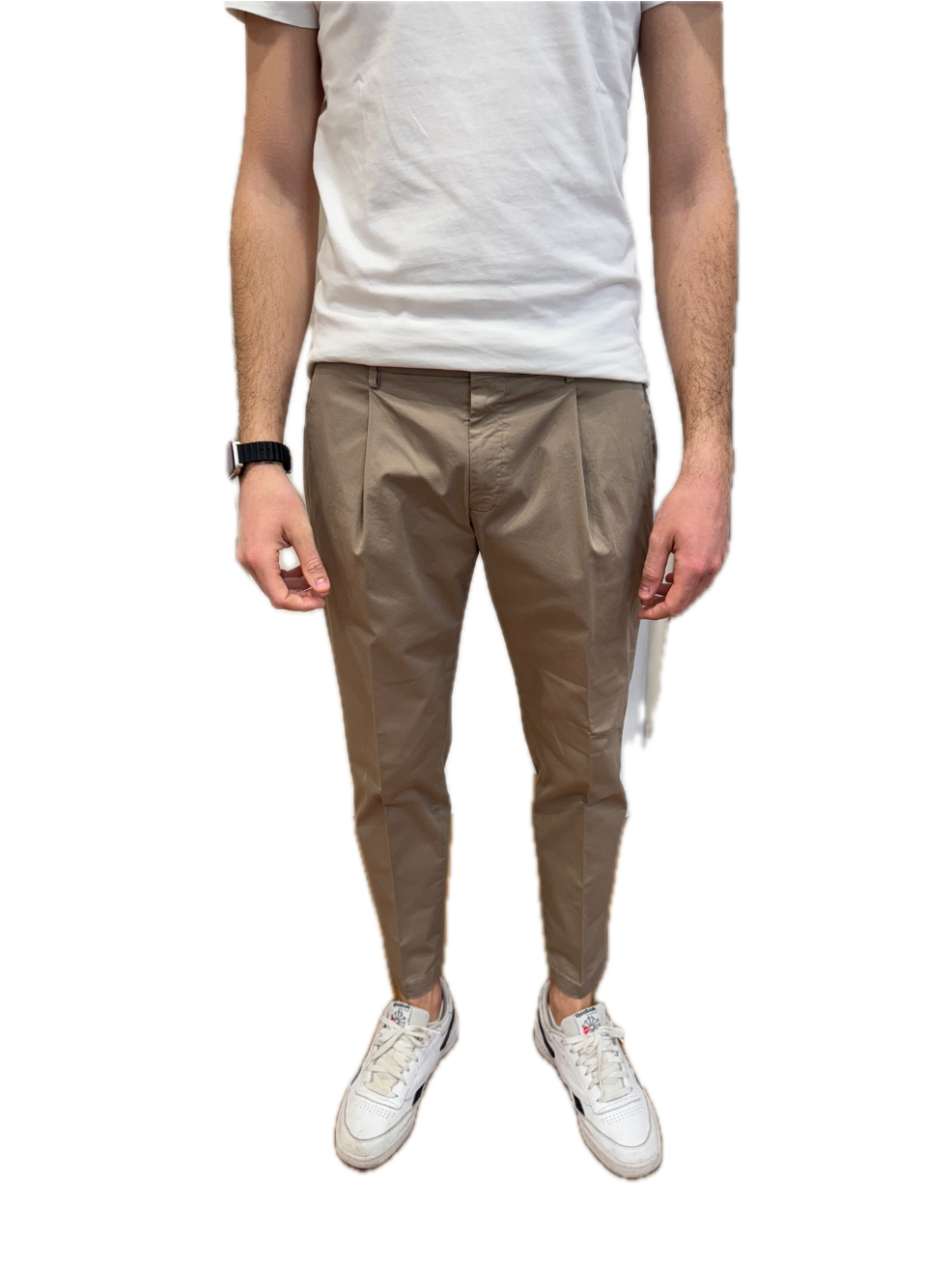 Pantalone Briglia cotone sabbia