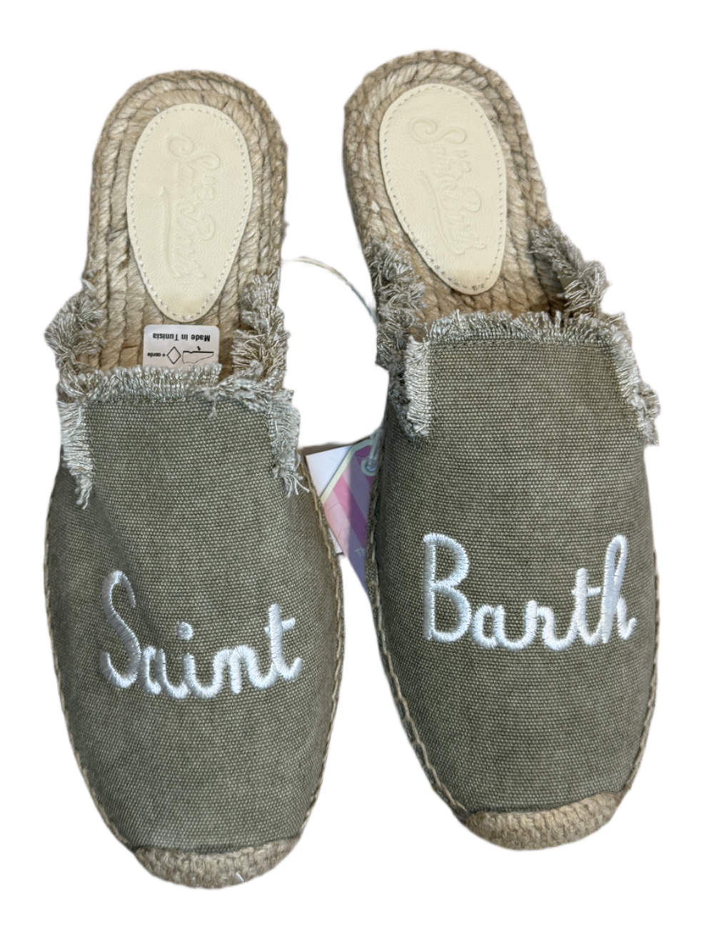 Espadrillas verde salvia Saint Barth