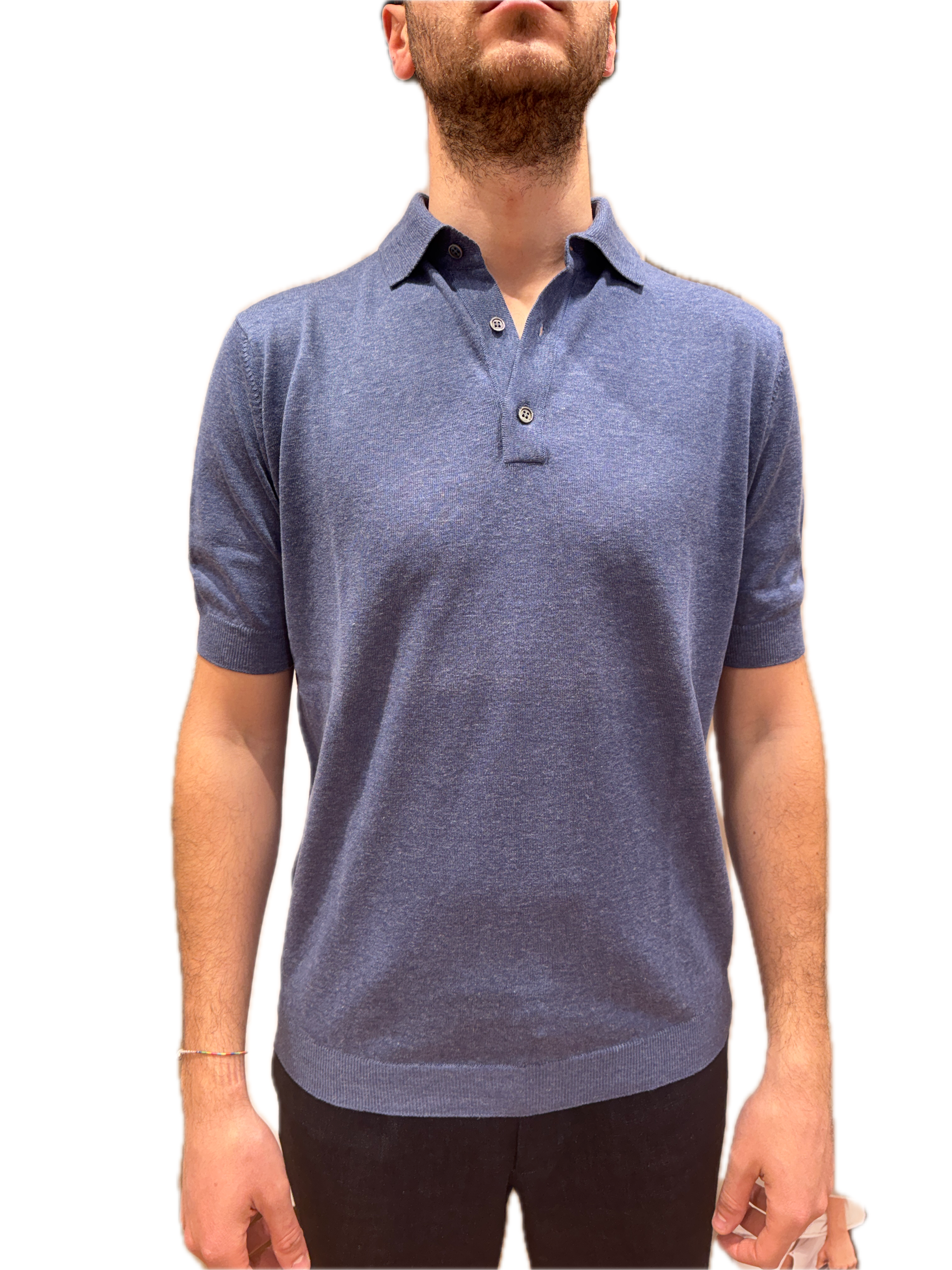 Polo in seta e lino Suite16