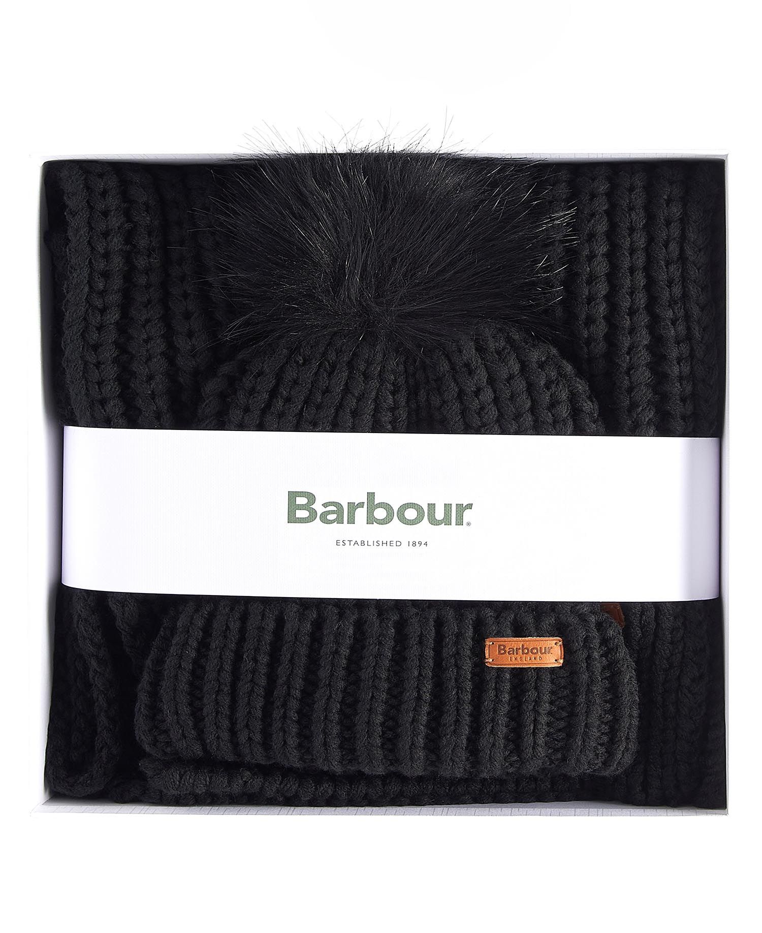 Set sciarpa e cappello Barbour