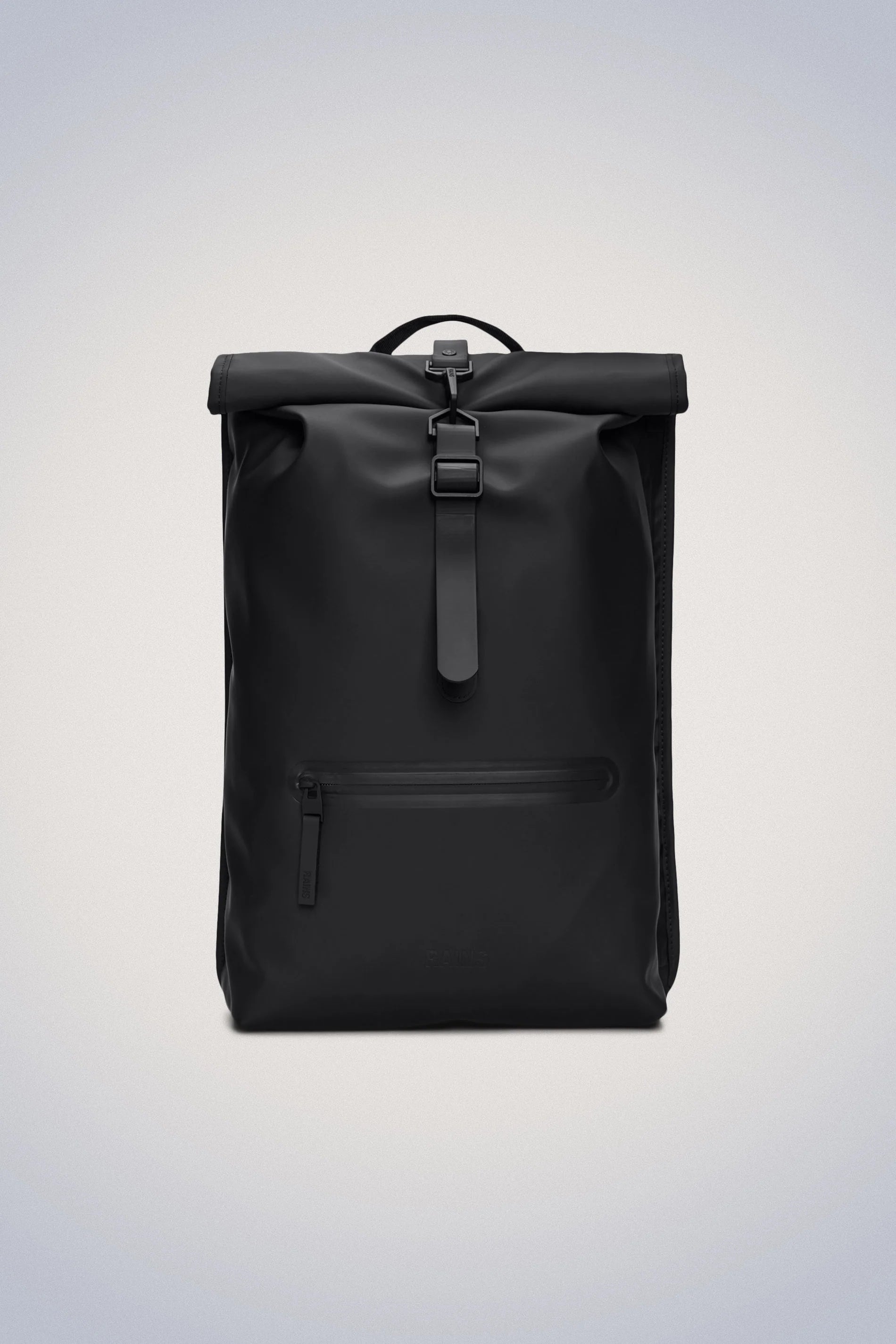 Zaino rolltop rucksack black Rains