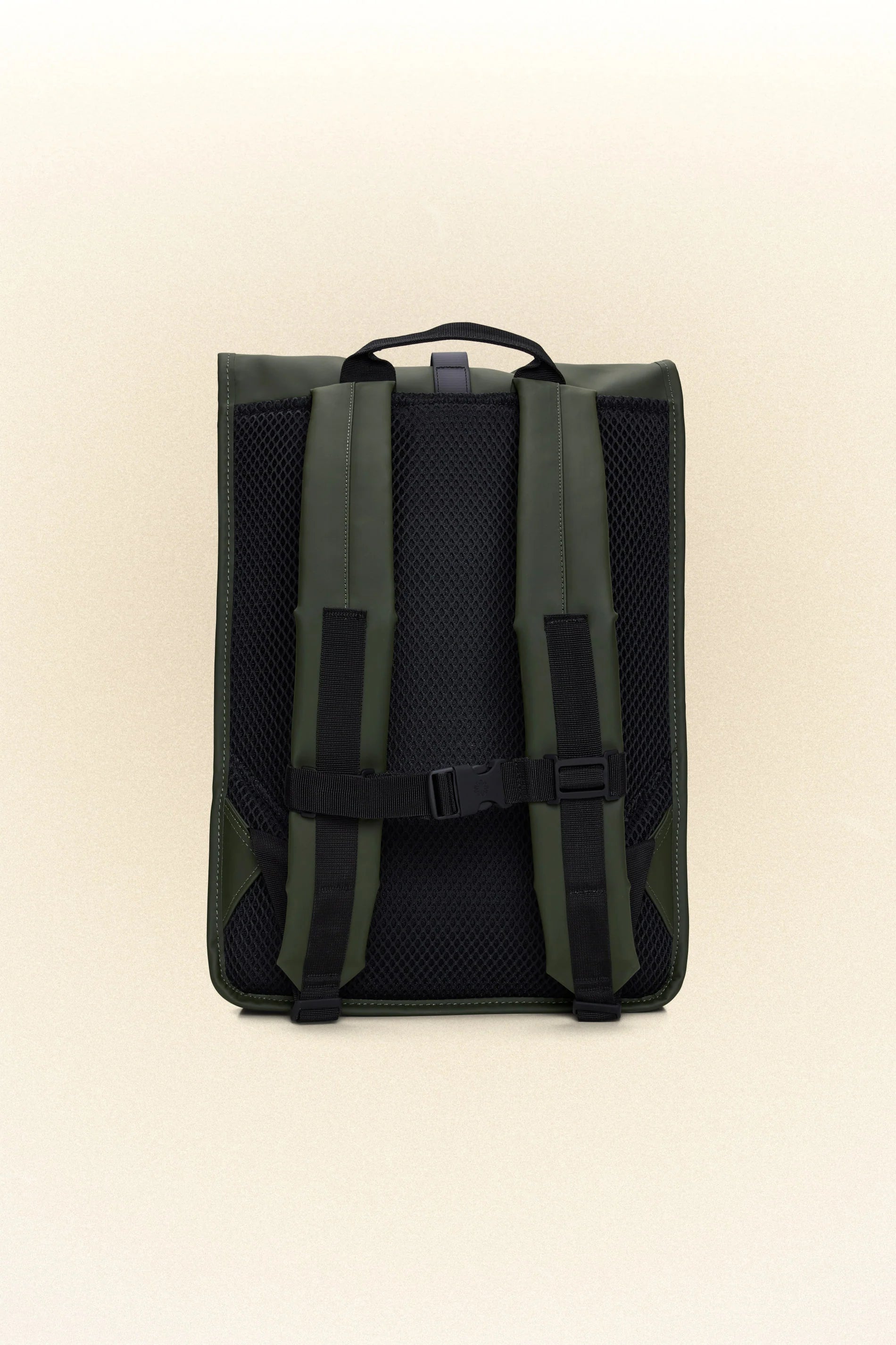 Zaino rolltop rucksack verde Rains