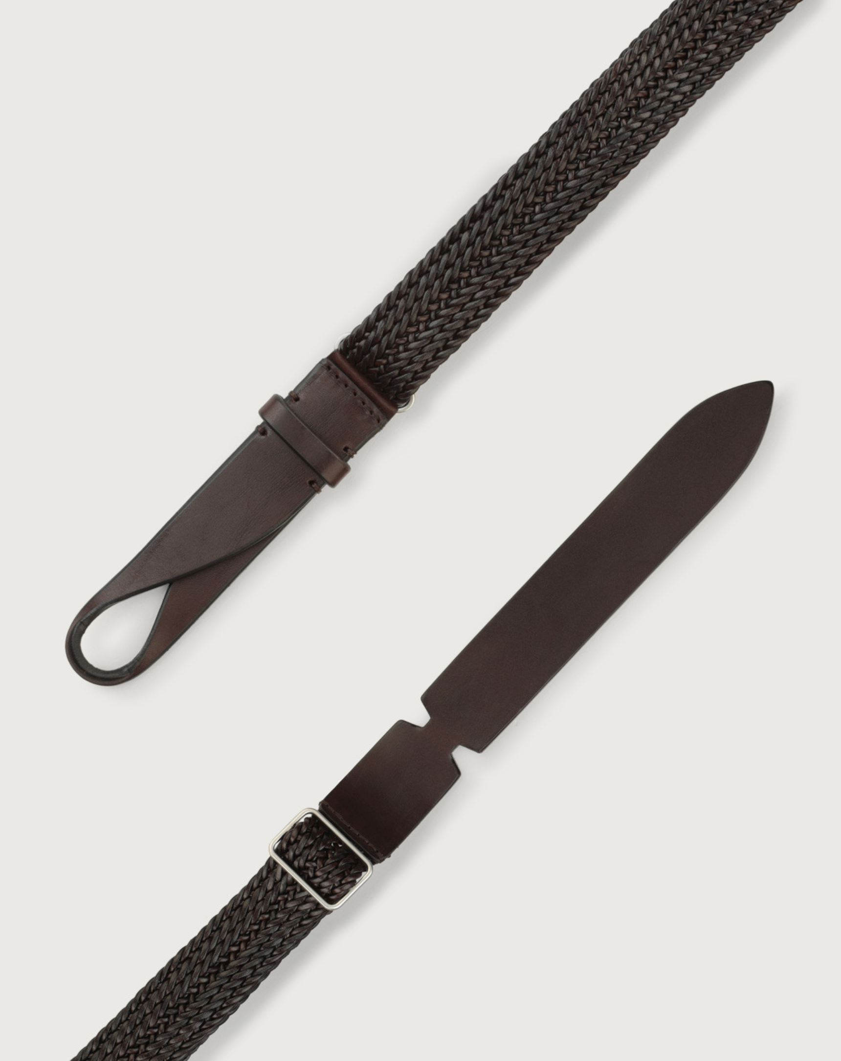 Cintura intrecciata Nobuckle Orciani
