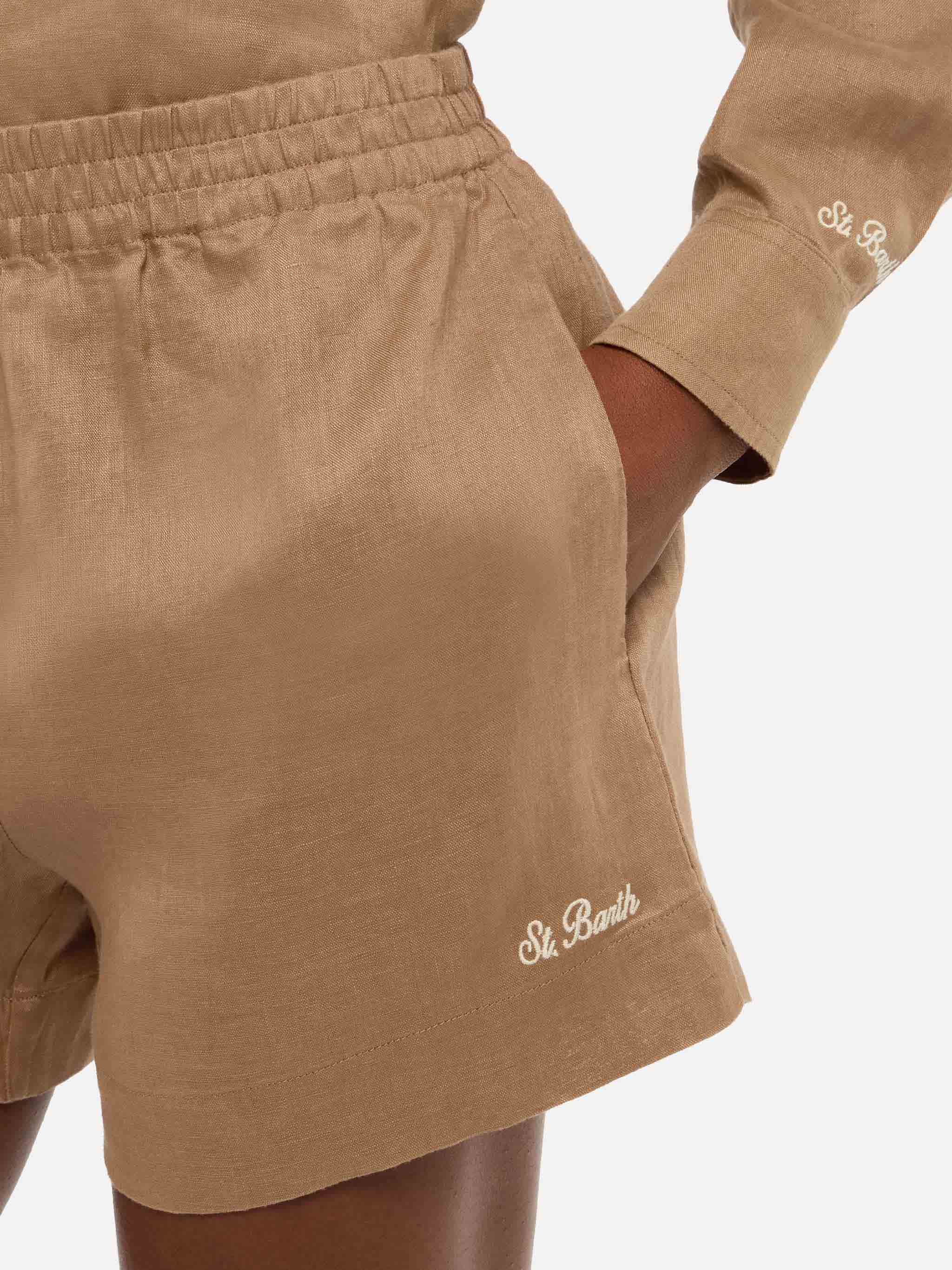 Shorts Pantaloncino in lino Saint Barth