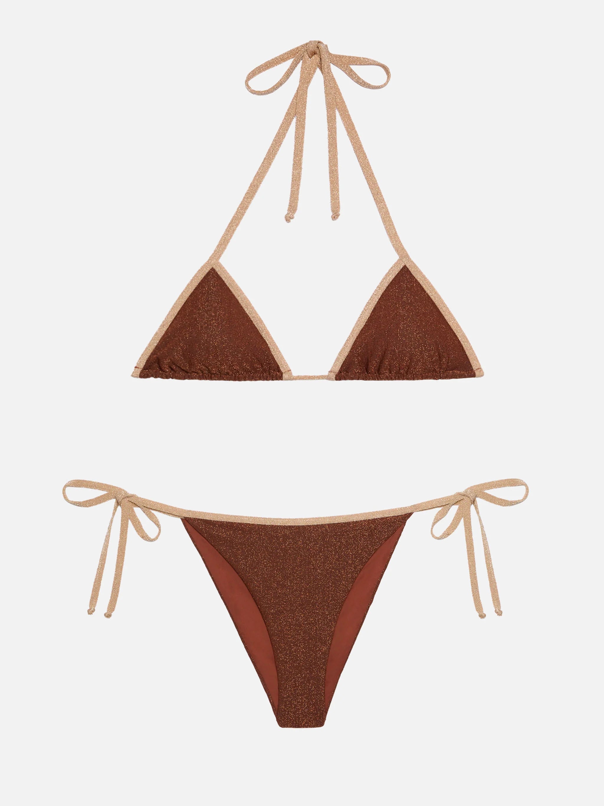 Costume bikini triangolo lurex Saint Barth