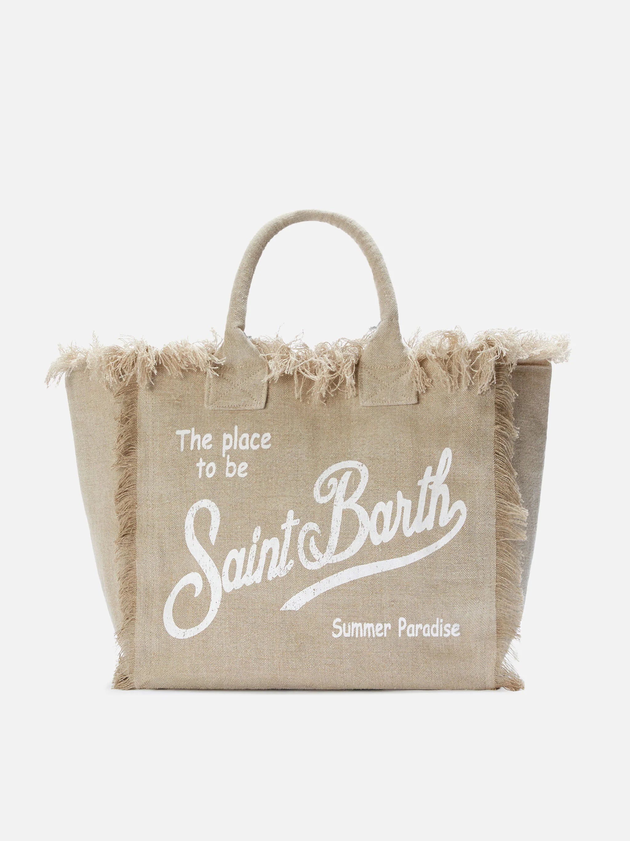 Borsa Vanity linen Saint Barth