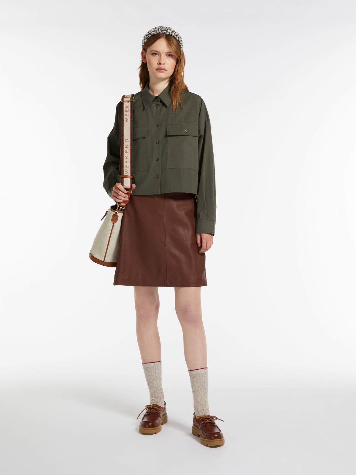 Gonna in pelle Maxmara