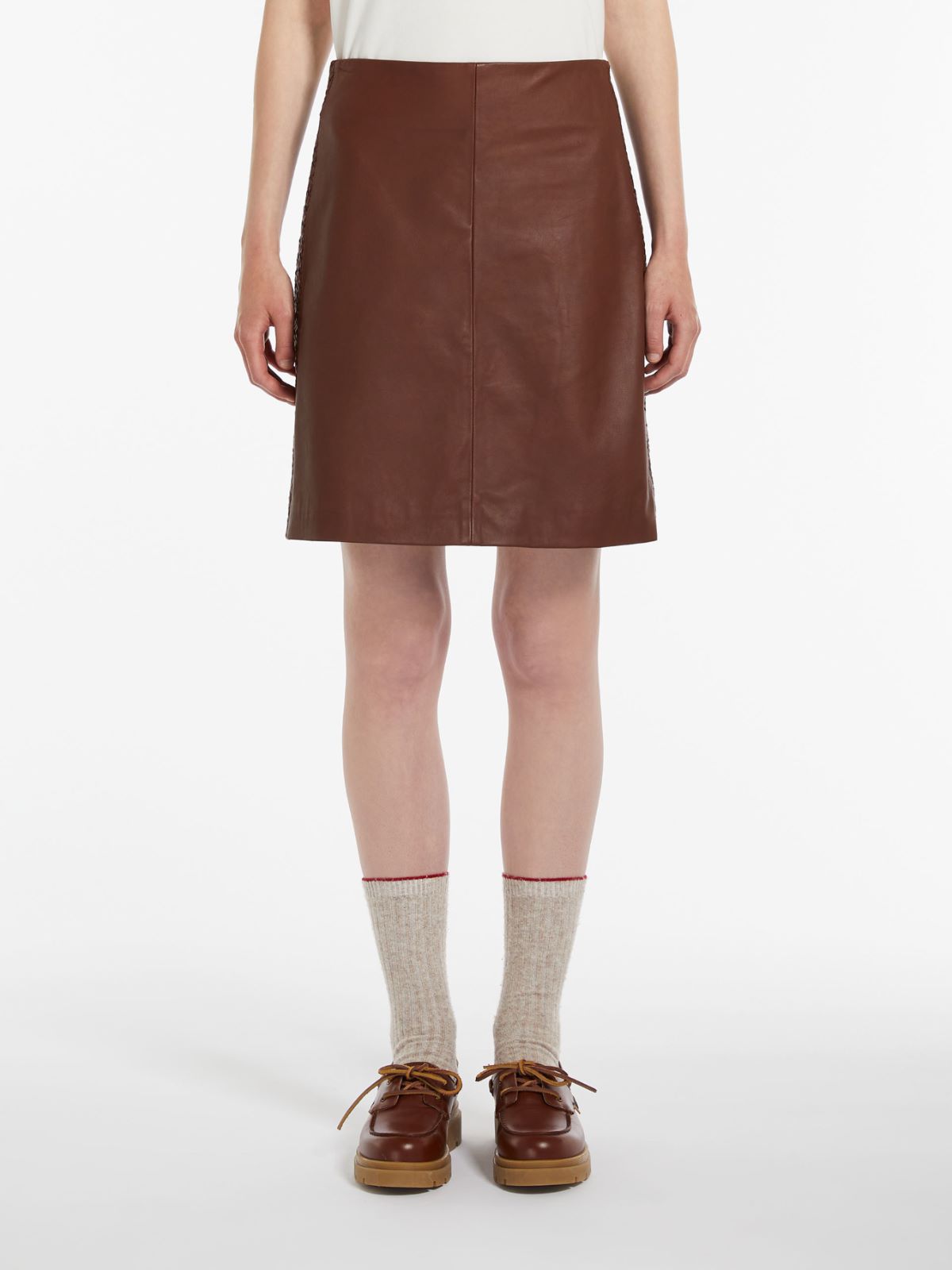 Gonna in pelle Maxmara