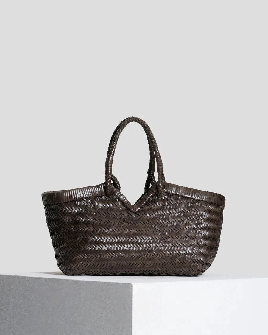 Borsa in pelle intrecciata Vipera