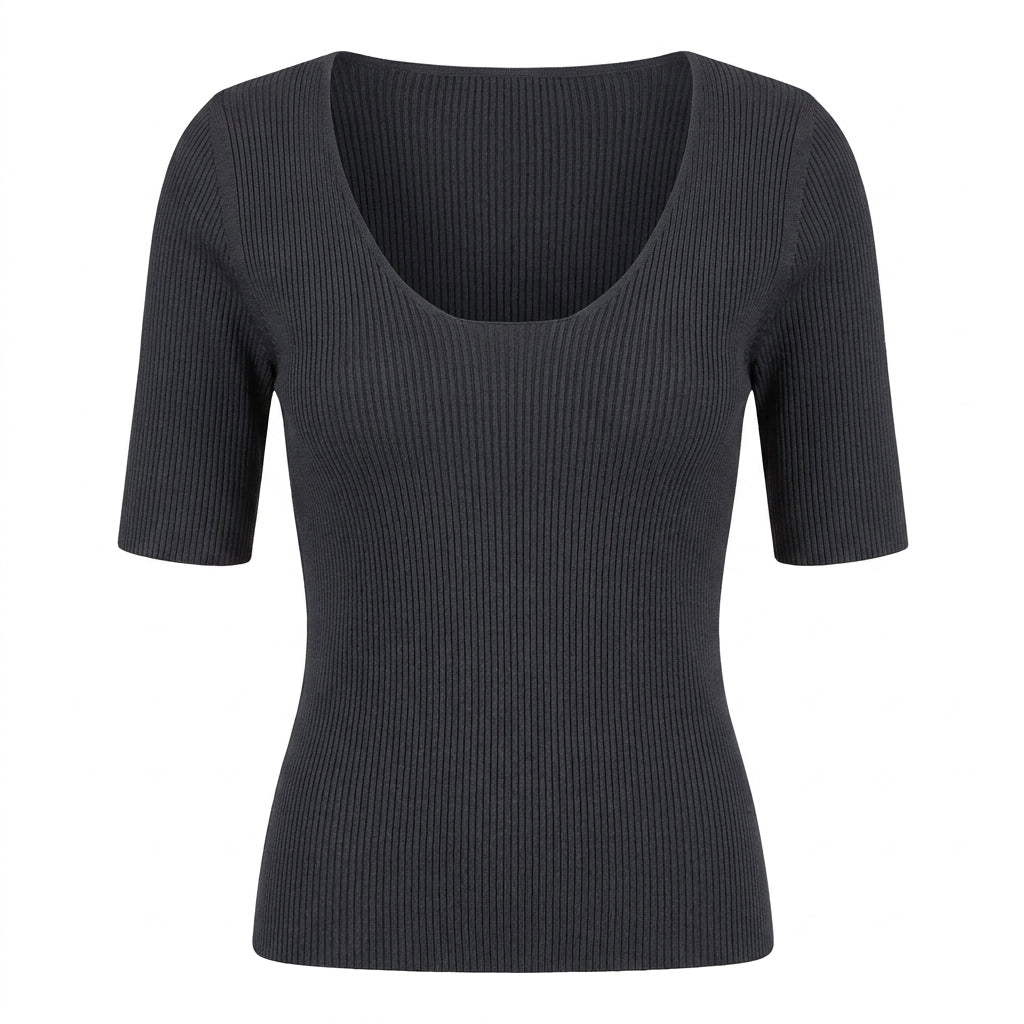 Maglia in canetè di cotone Arovescio