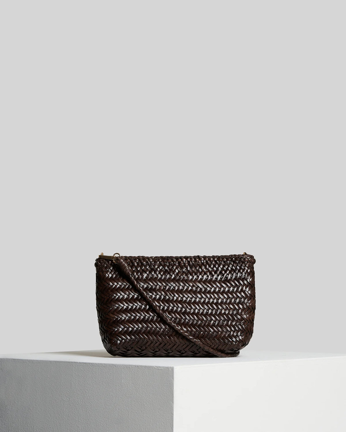 Borsa in pelle intrecciata Vipera