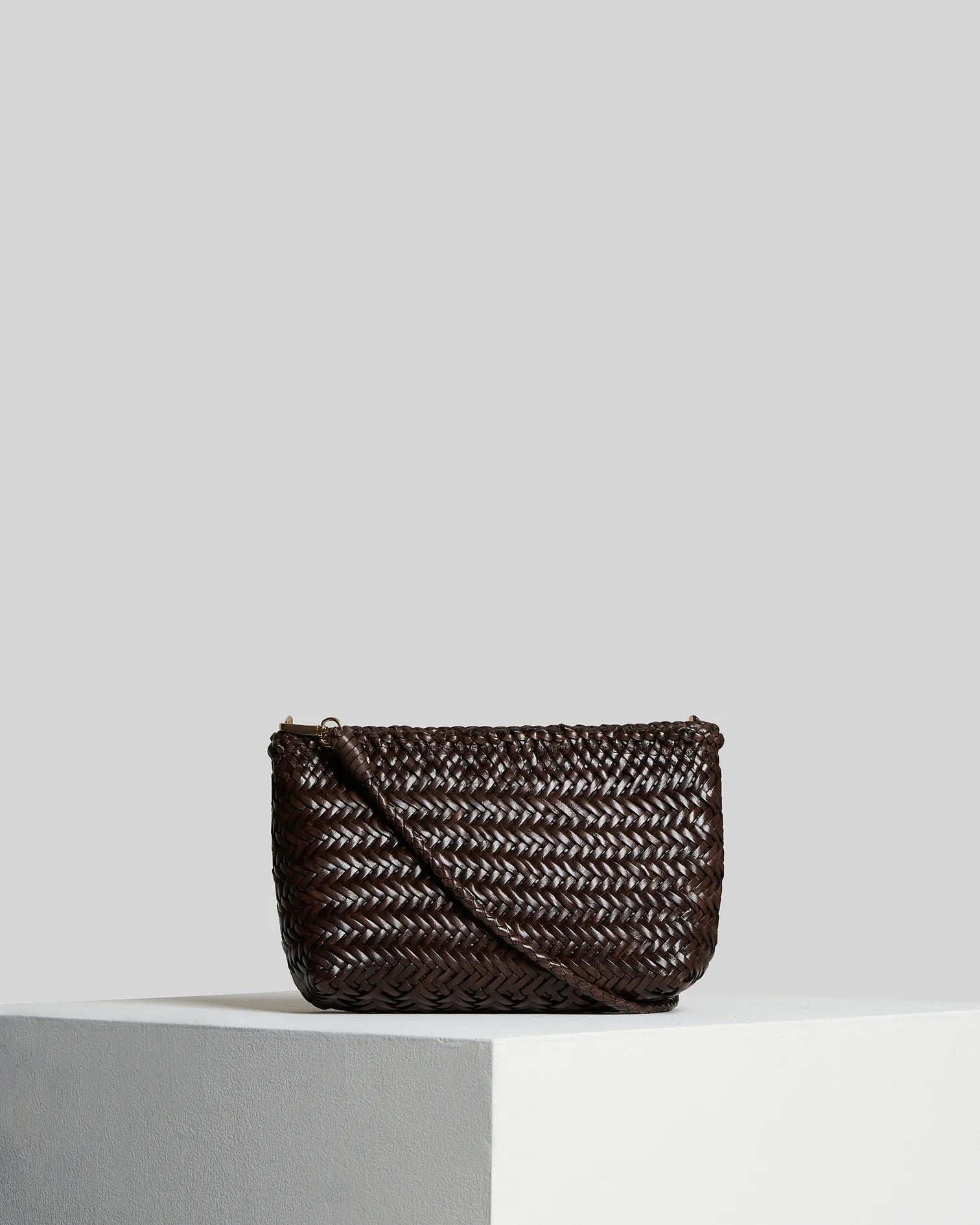 Borsa in pelle intrecciata Vipera