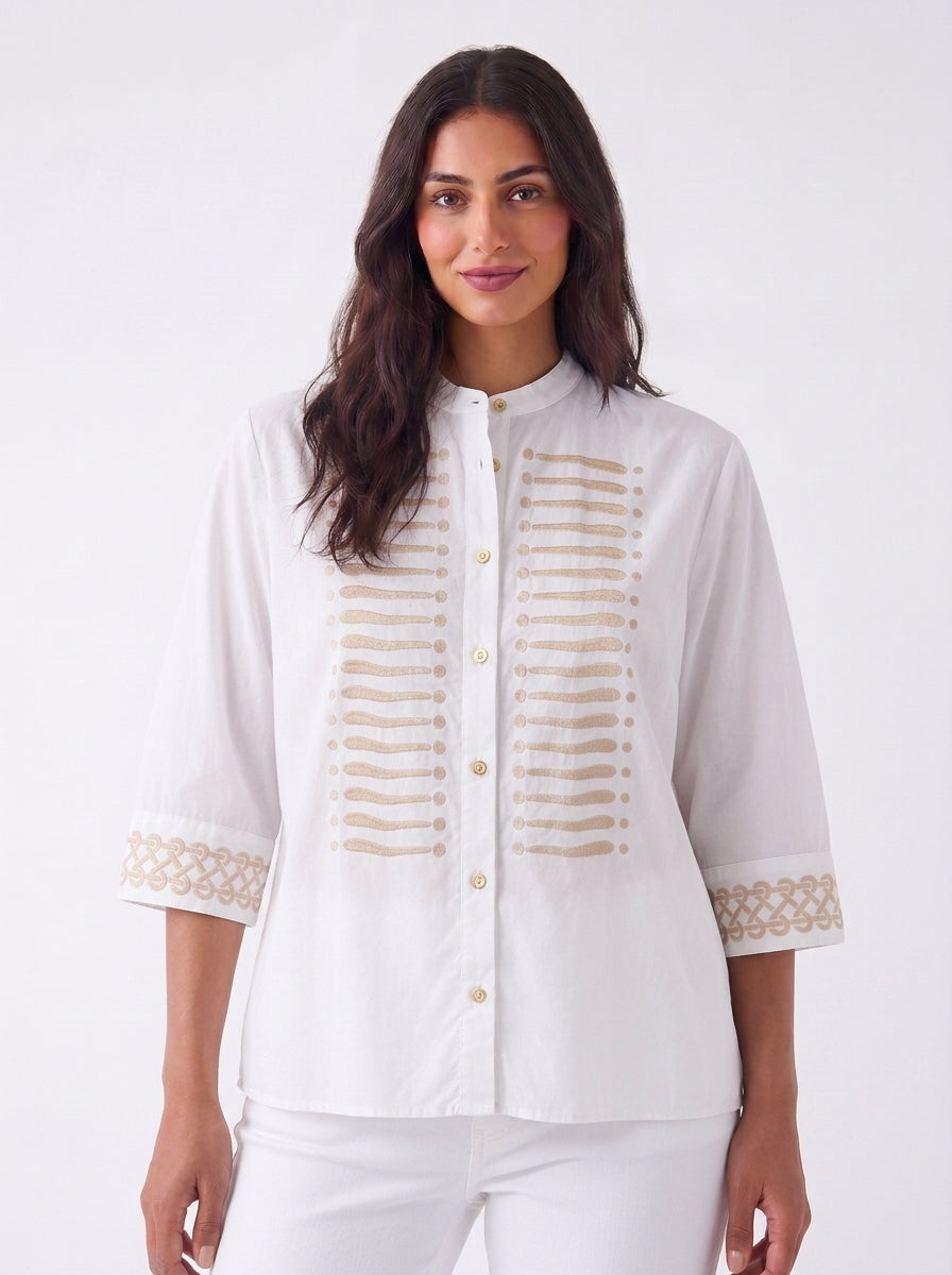 Camicia in cotone Trame Auree