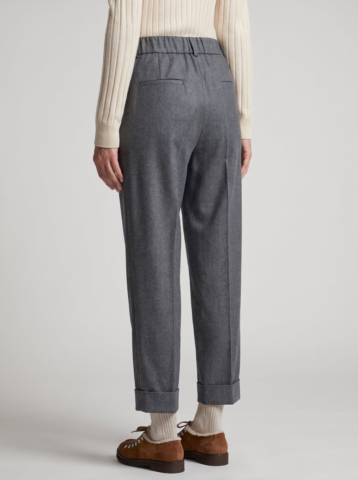 Pantalone in flanella grigio Peserico