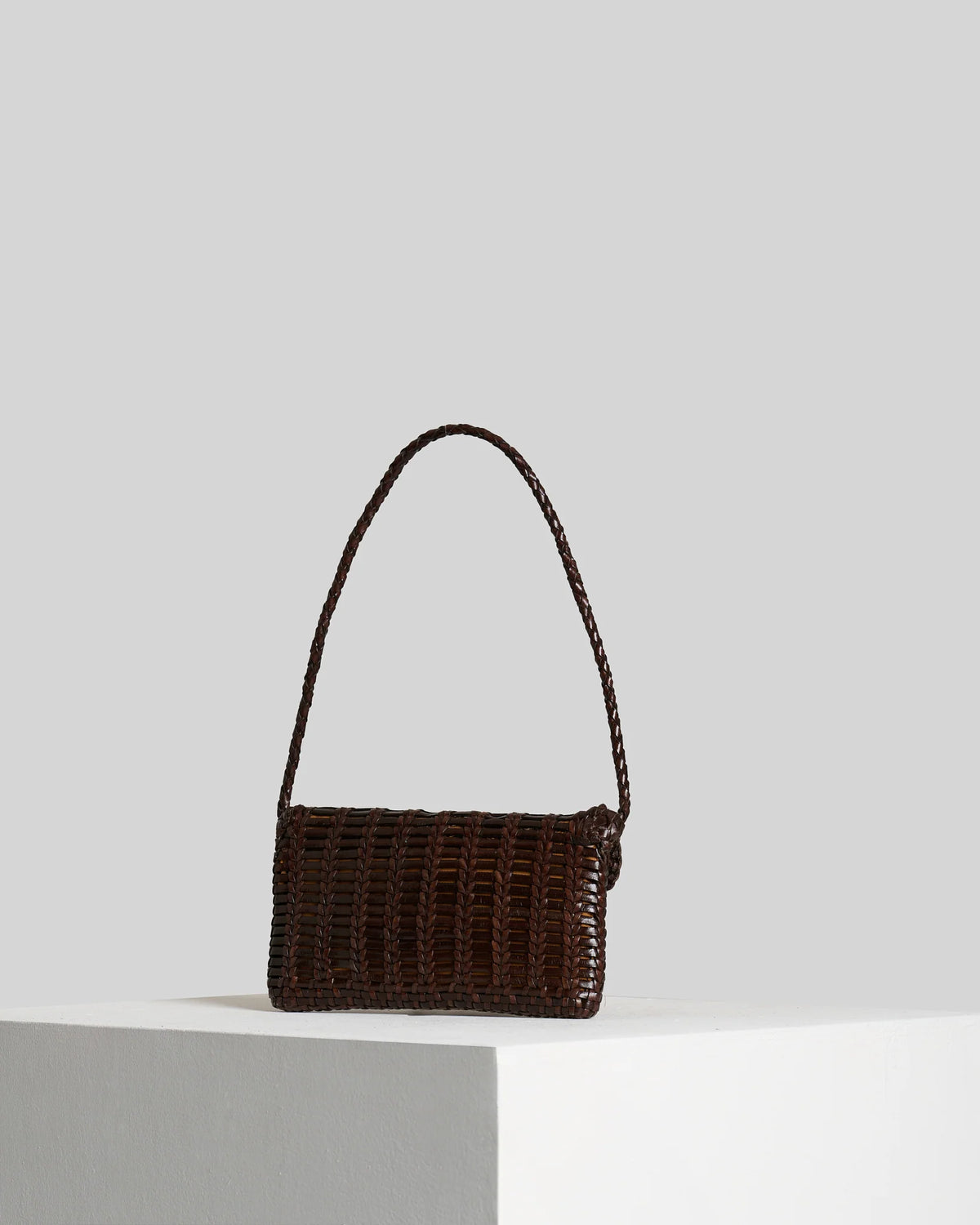Borsa in pelle intrecciata Vipera