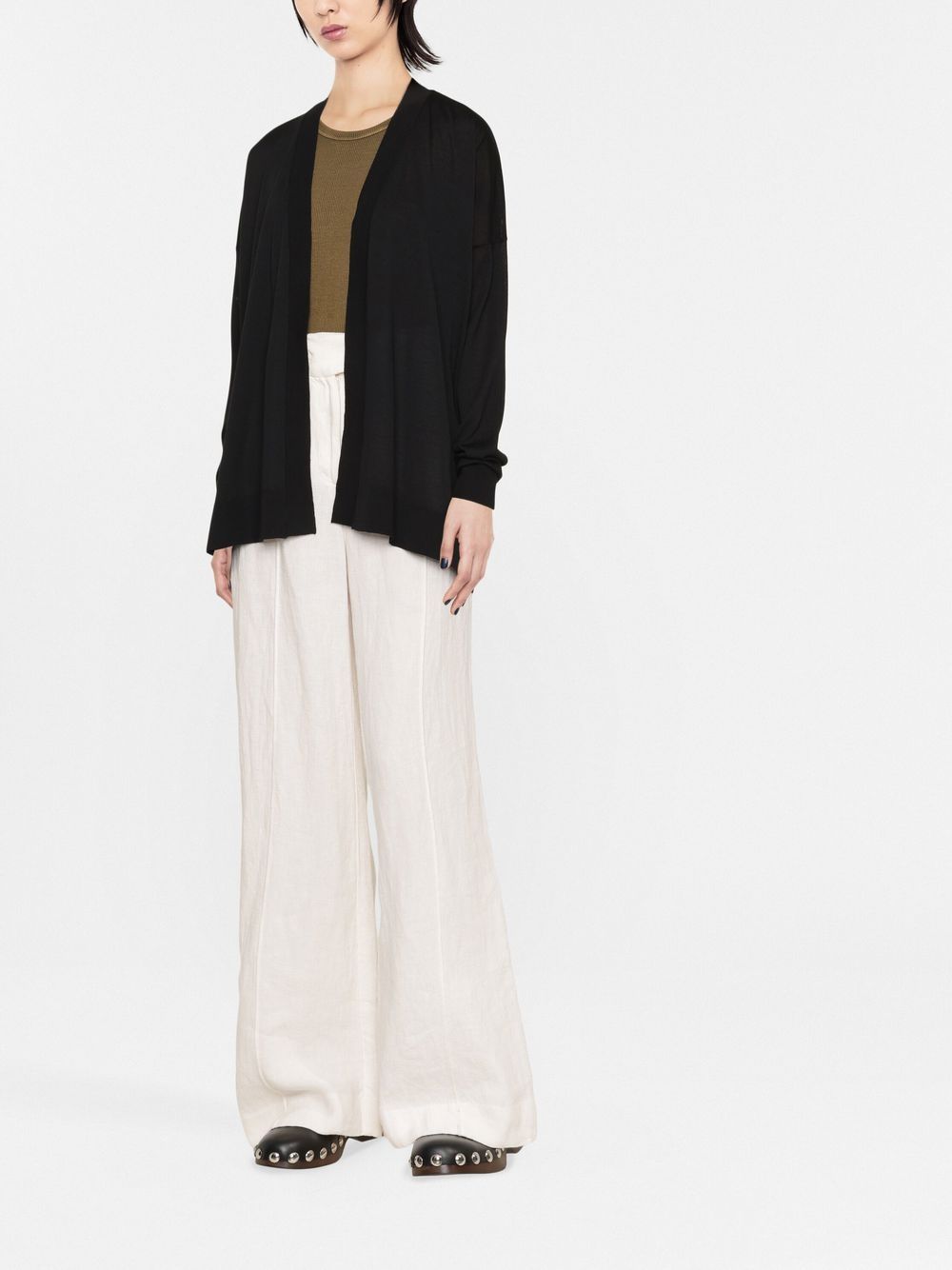 Cardigan nero Roberto Collina