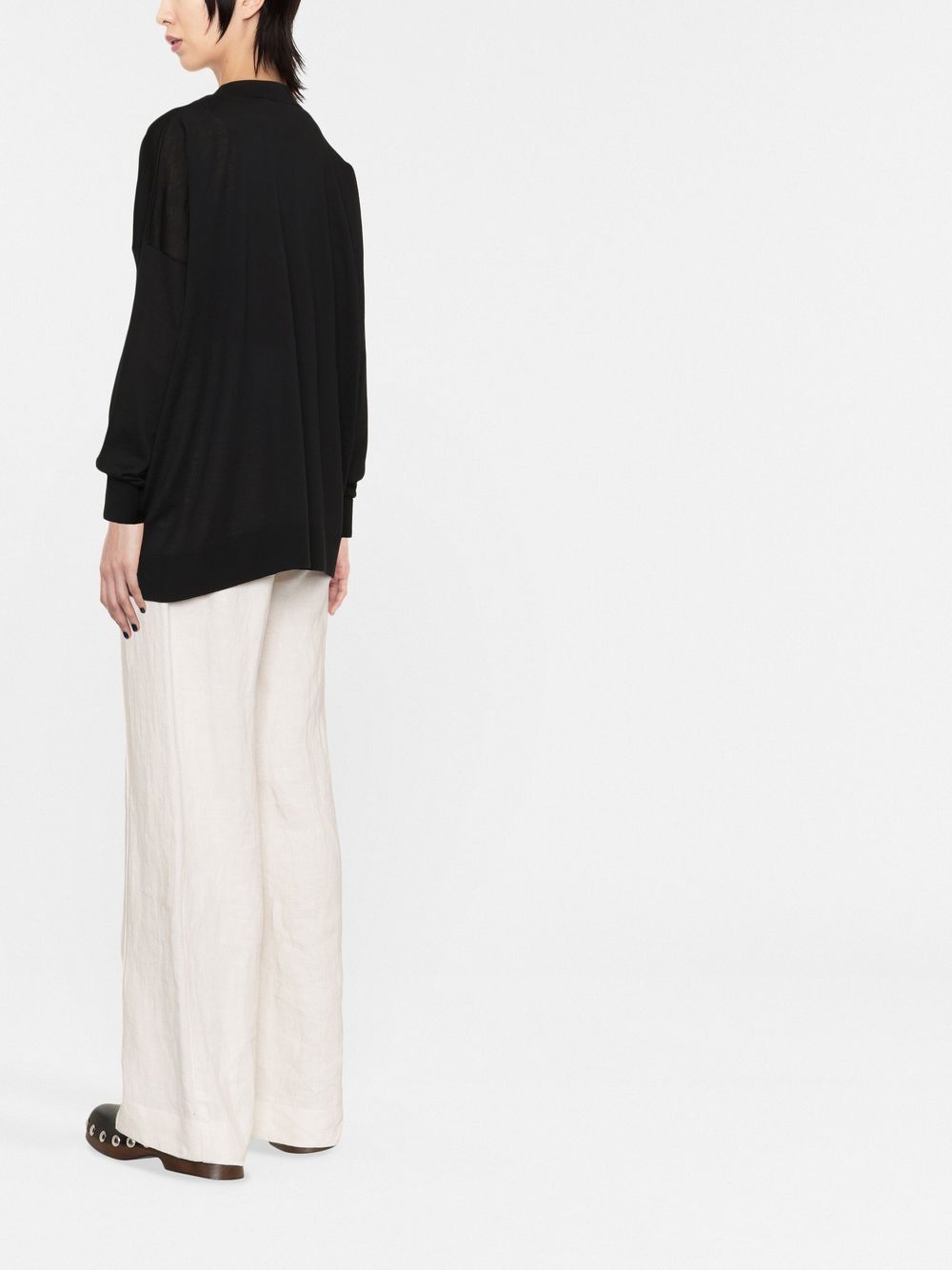 Cardigan nero Roberto Collina