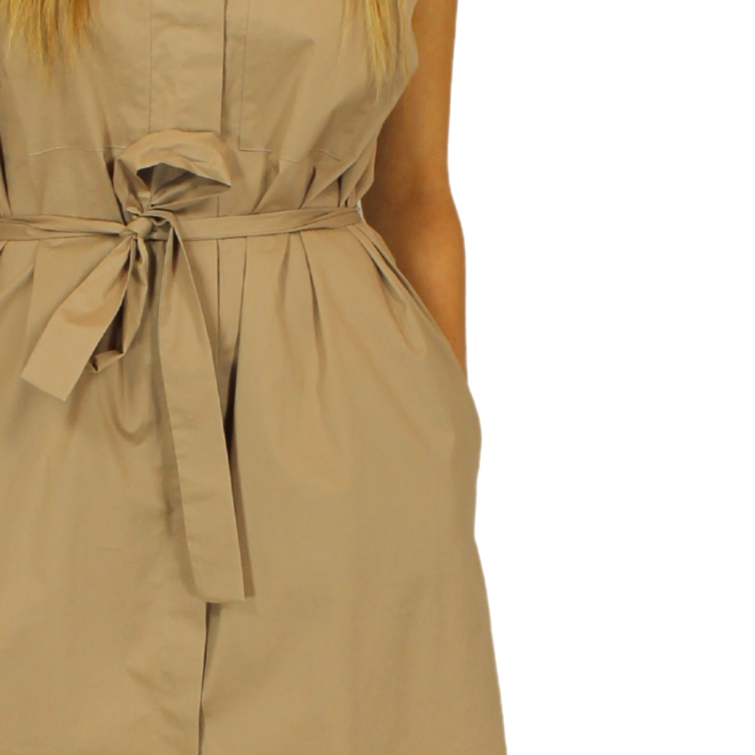 Abito cotone sabbia Peserico