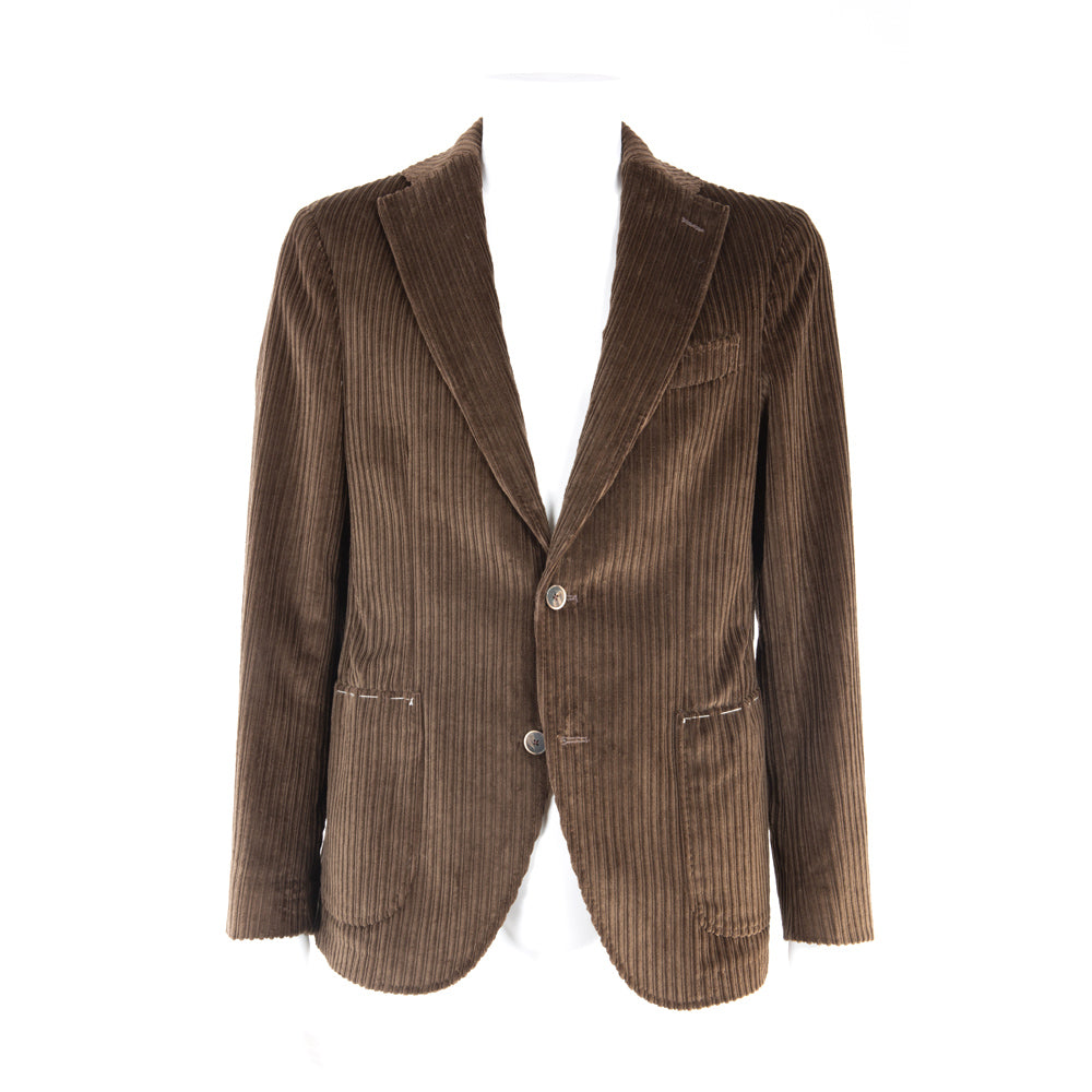 Giacca in velluto coste marrone Gabiati