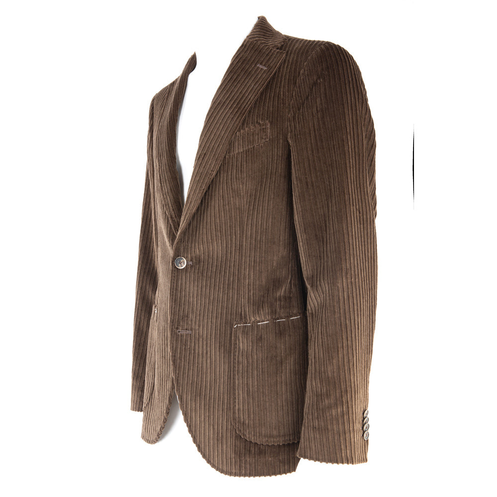 Giacca in velluto coste marrone Gabiati