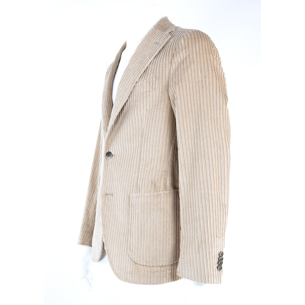 Giacca in velluto a coste beige Gabiati