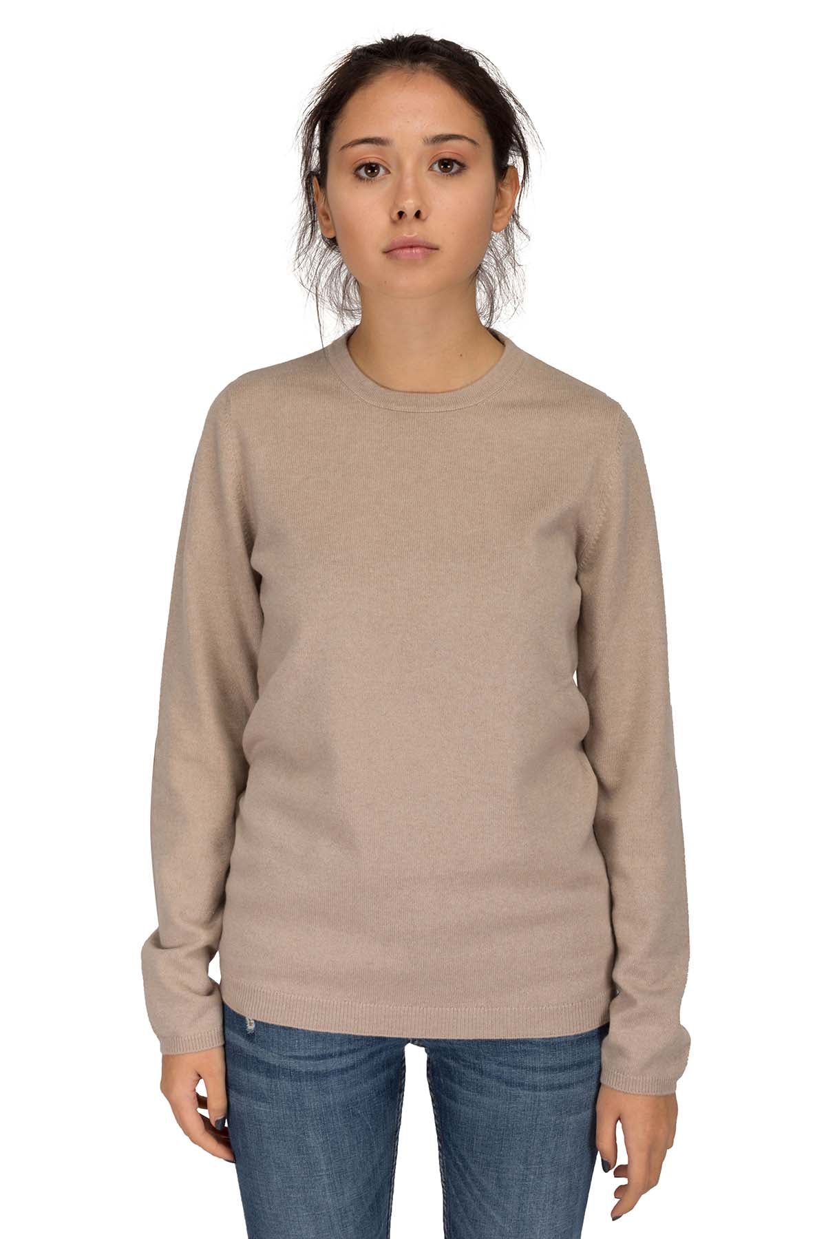 Maglia in cashmere con toppe in camoscio Brunello Cucinelli