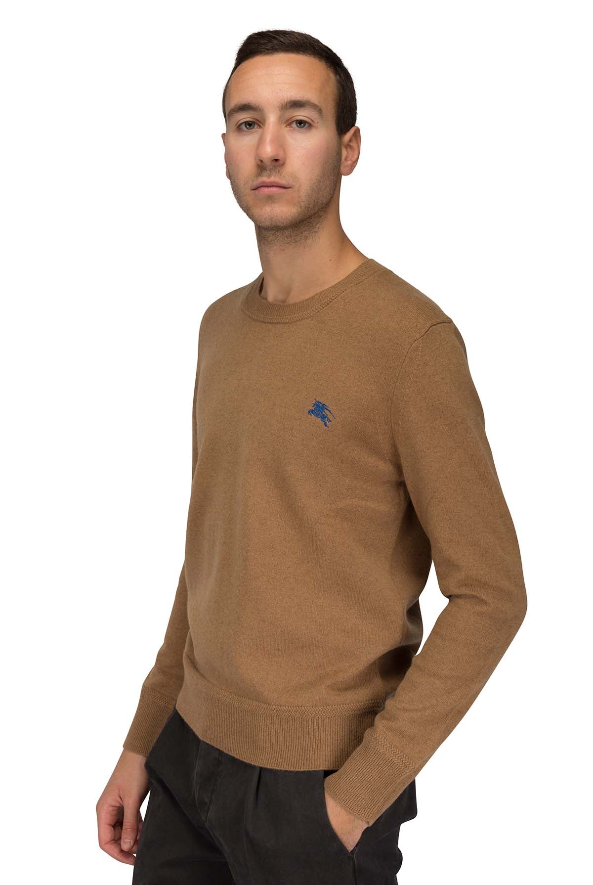 Maglia cammello in cashmere Burberry