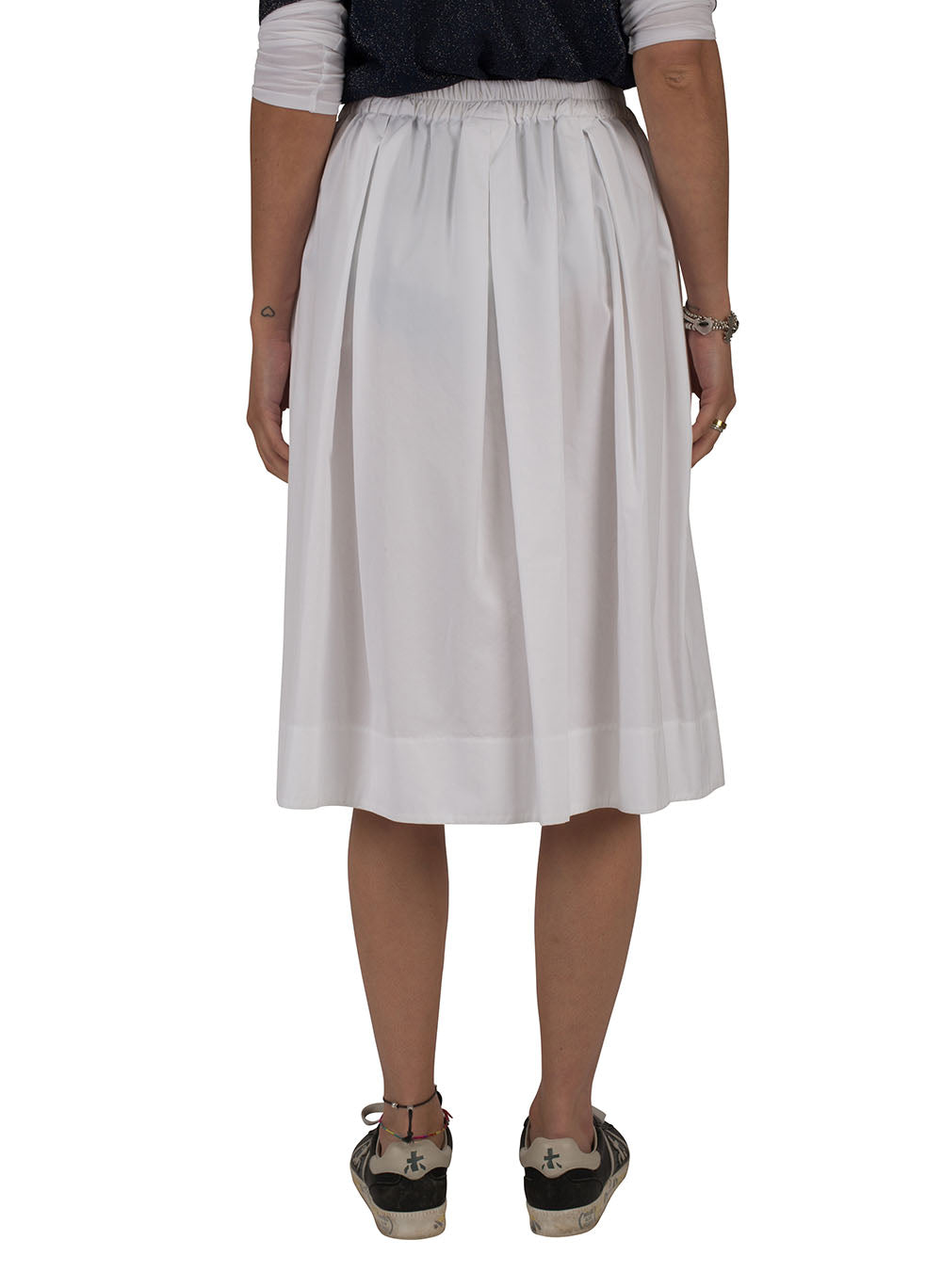 Gonna cotone bianco Aspesi