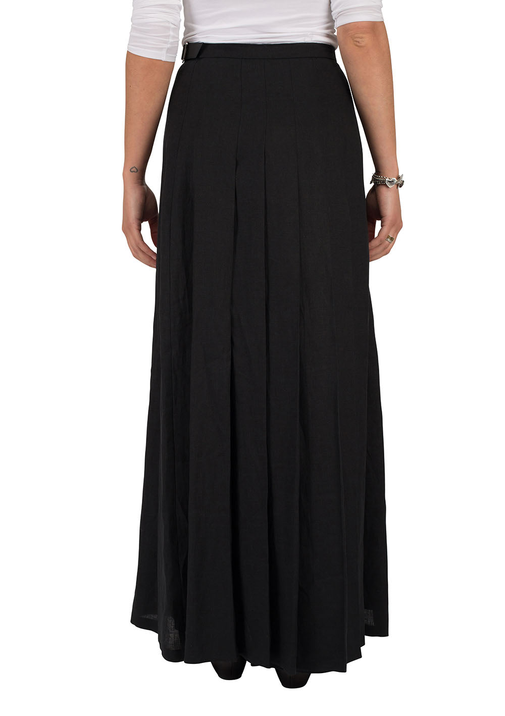 Gonna in lino a pieghe Maxmara