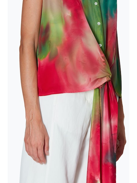 Camicia smanicata a fantasia Roberto Collina