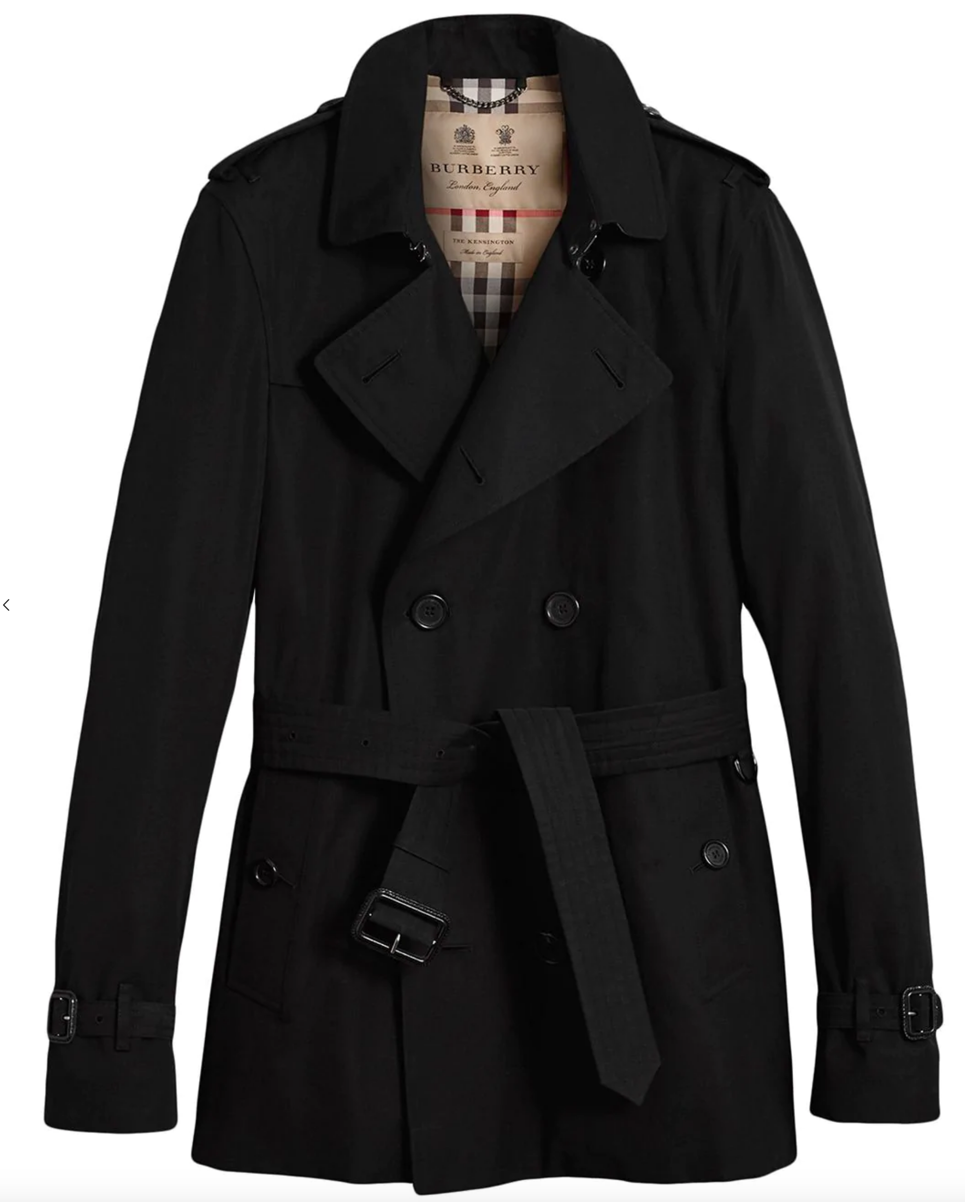 TRENCH IMPERMEABILE BURBERRY NERO