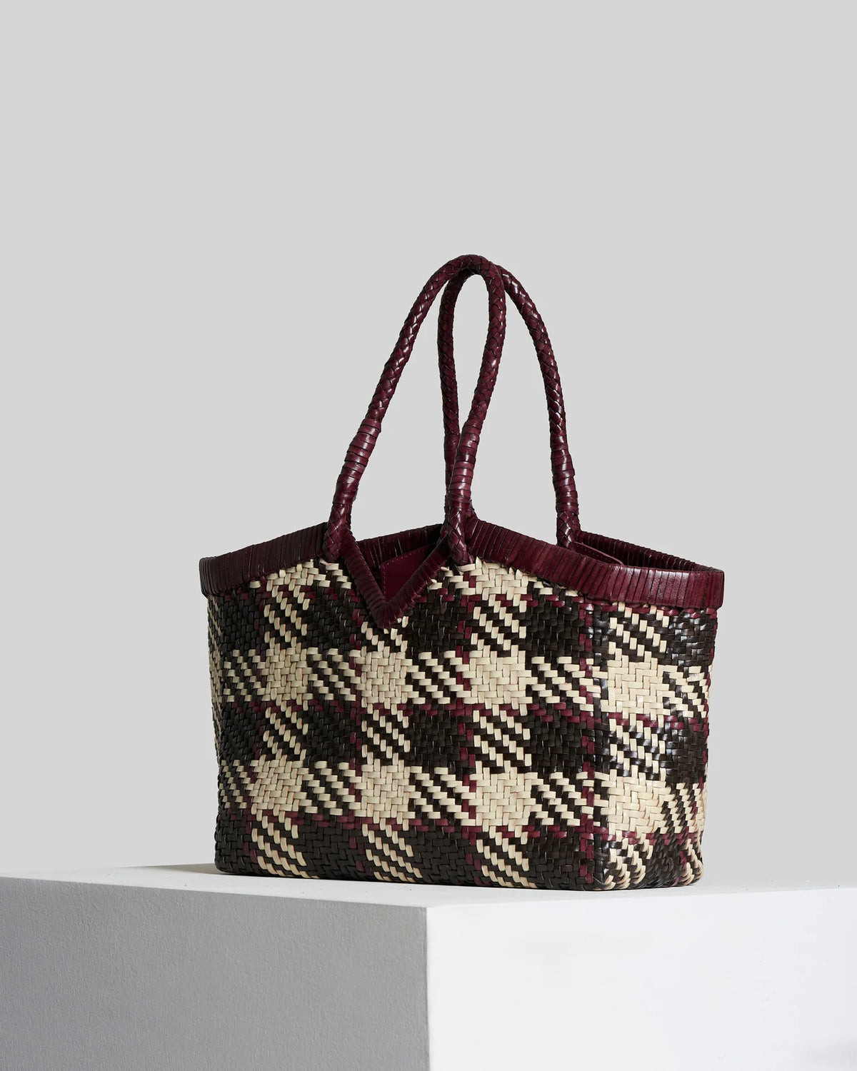 Borsa in pelle intrecciata Vipera