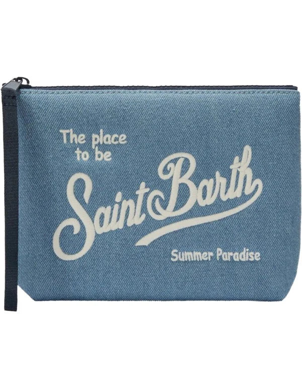 Pochette denim Saint Barth