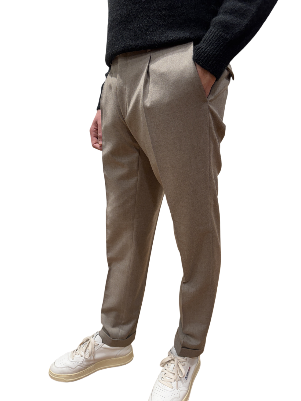 Pantalone Briglia flanella tortora