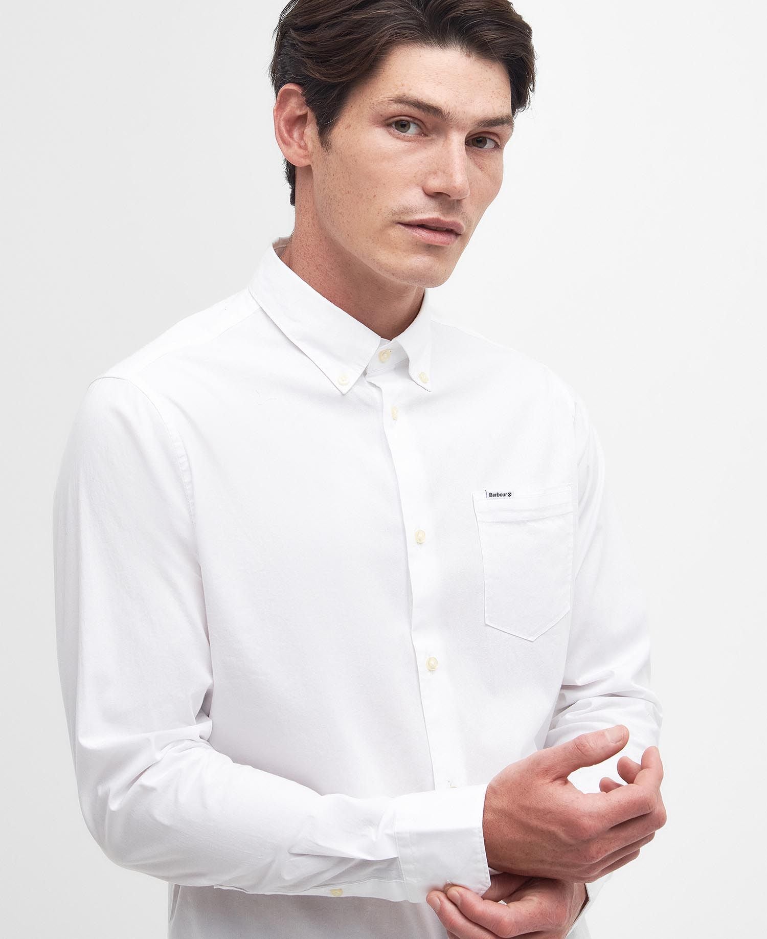 Camicia Barbour cotone bianco